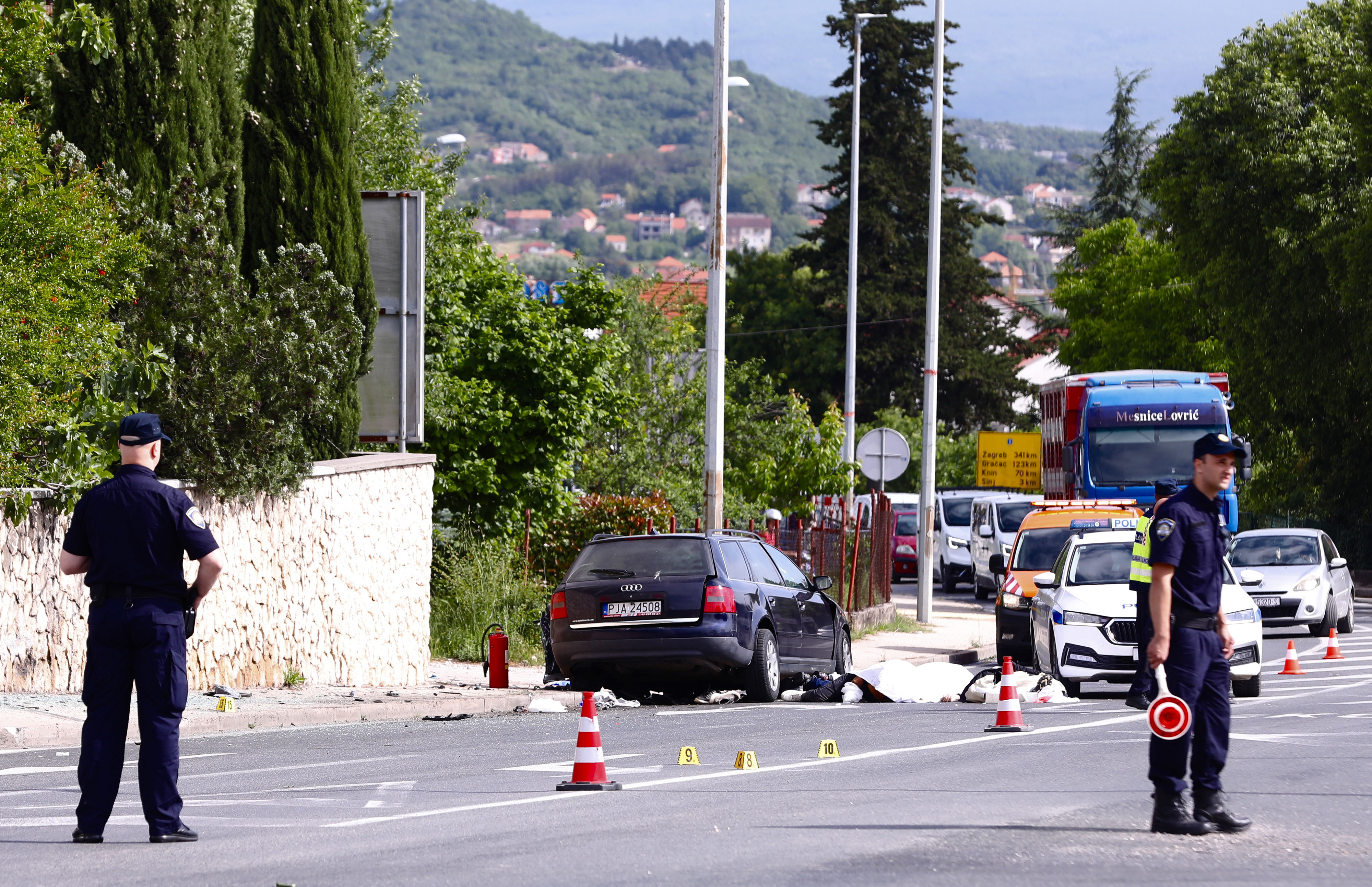 prometna nesreća, sinj, migranti, brnaze