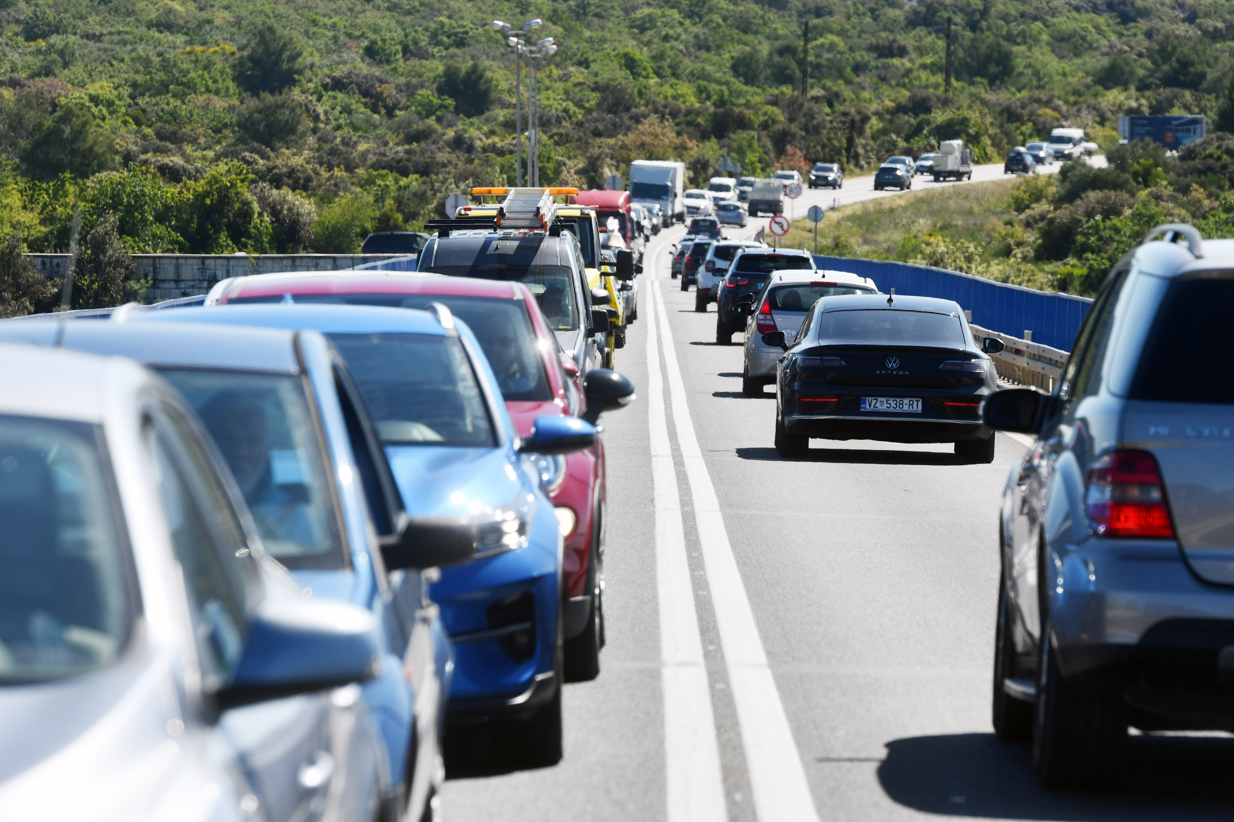 ibenik: Zbog radova na Jadranskoj magistrali na raskriju za Zaton stvaraju se velike kolone