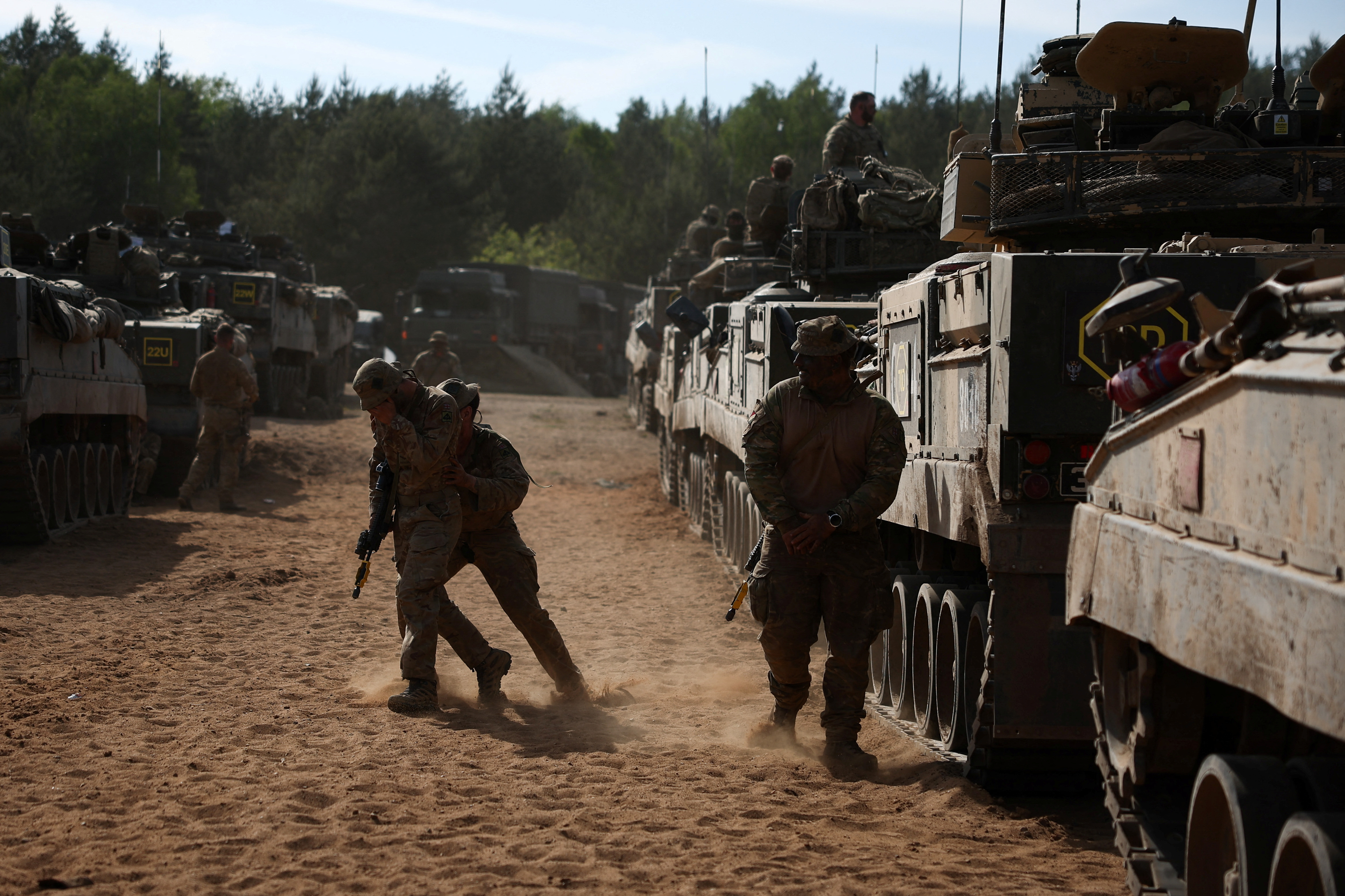 britanski vojnici, poljska