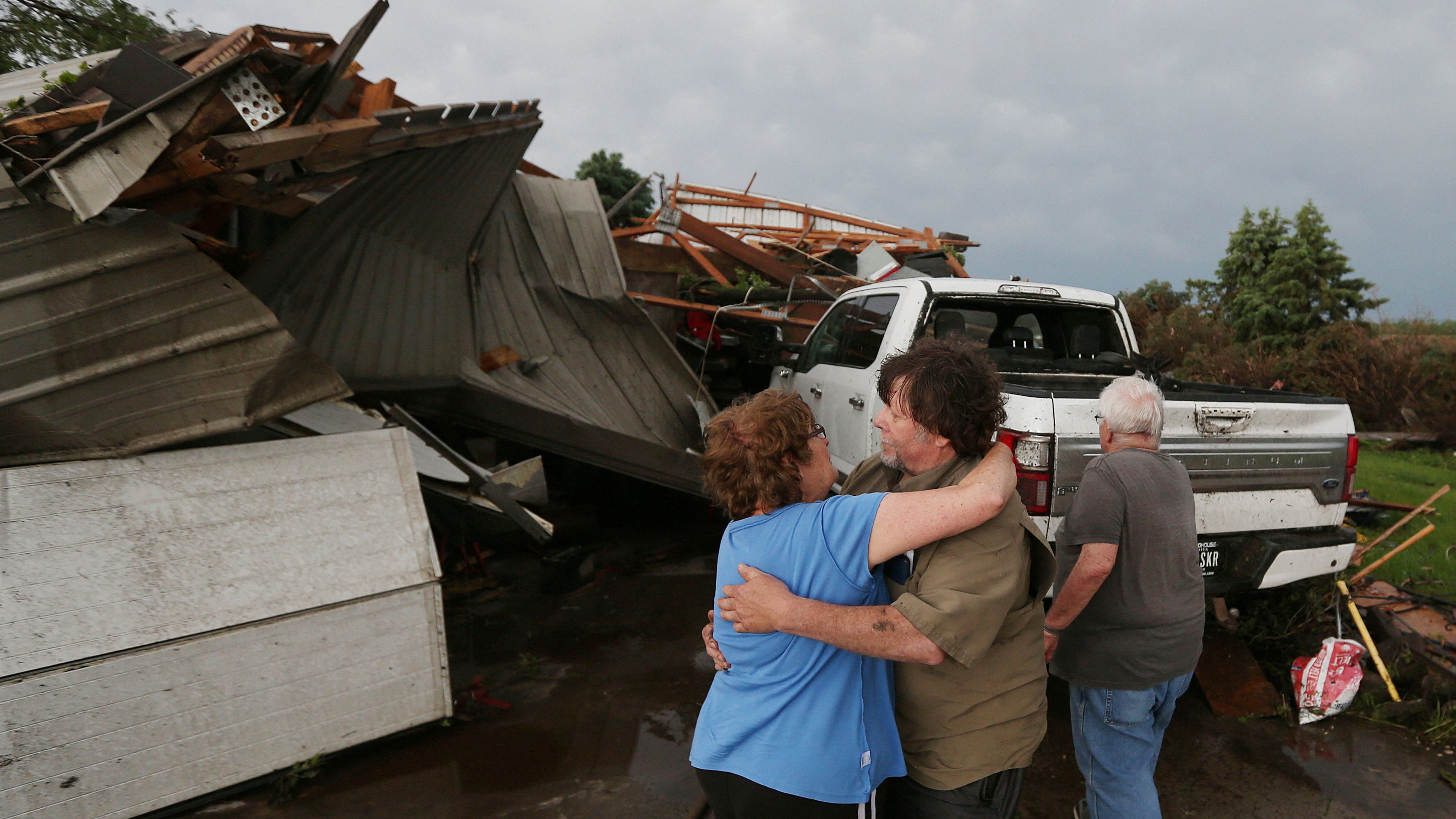 Tornado damage in Nevada, Iowa