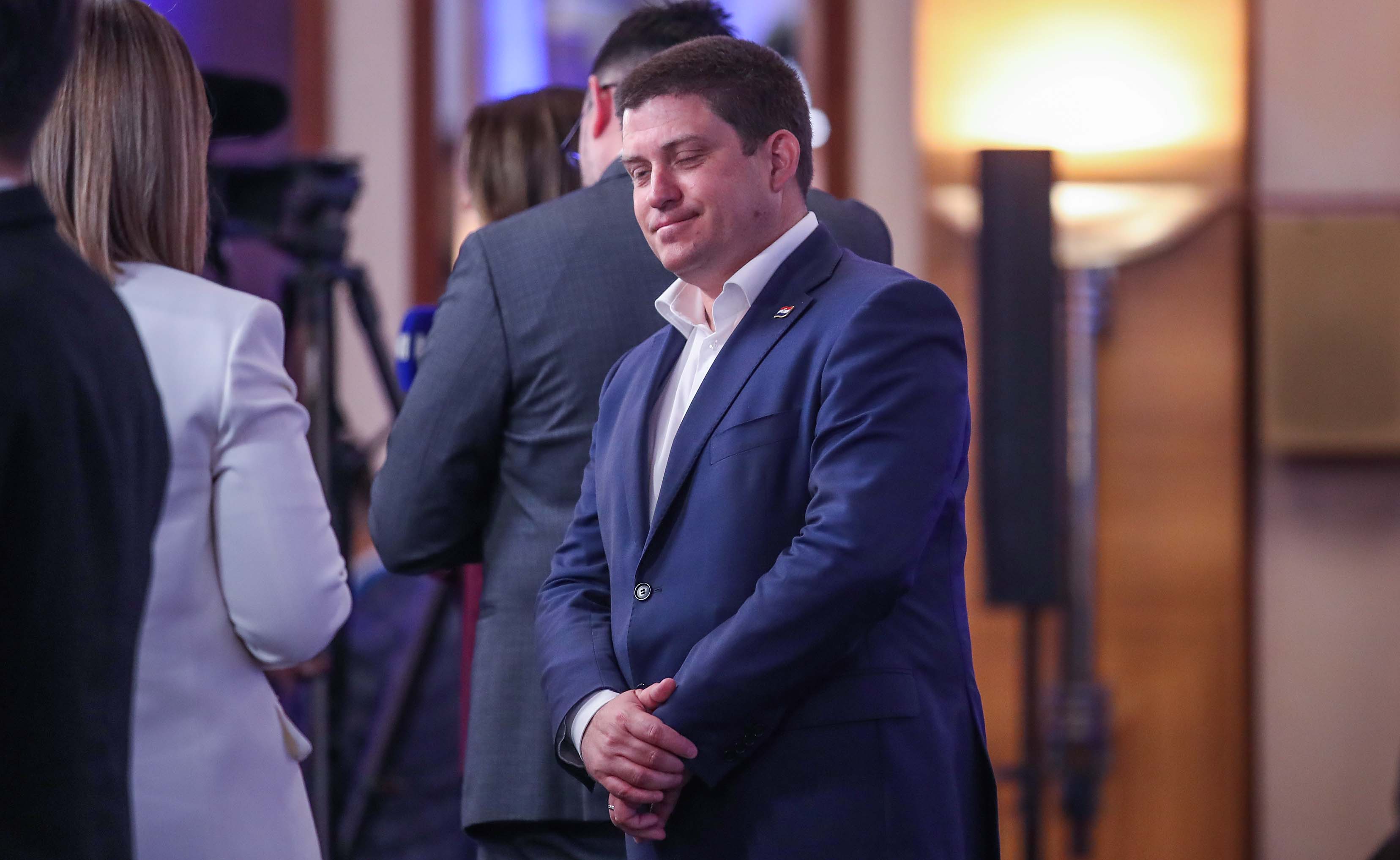 Zagreb: Doček izbornih rezultata u stožeru HDZ-a i partnera