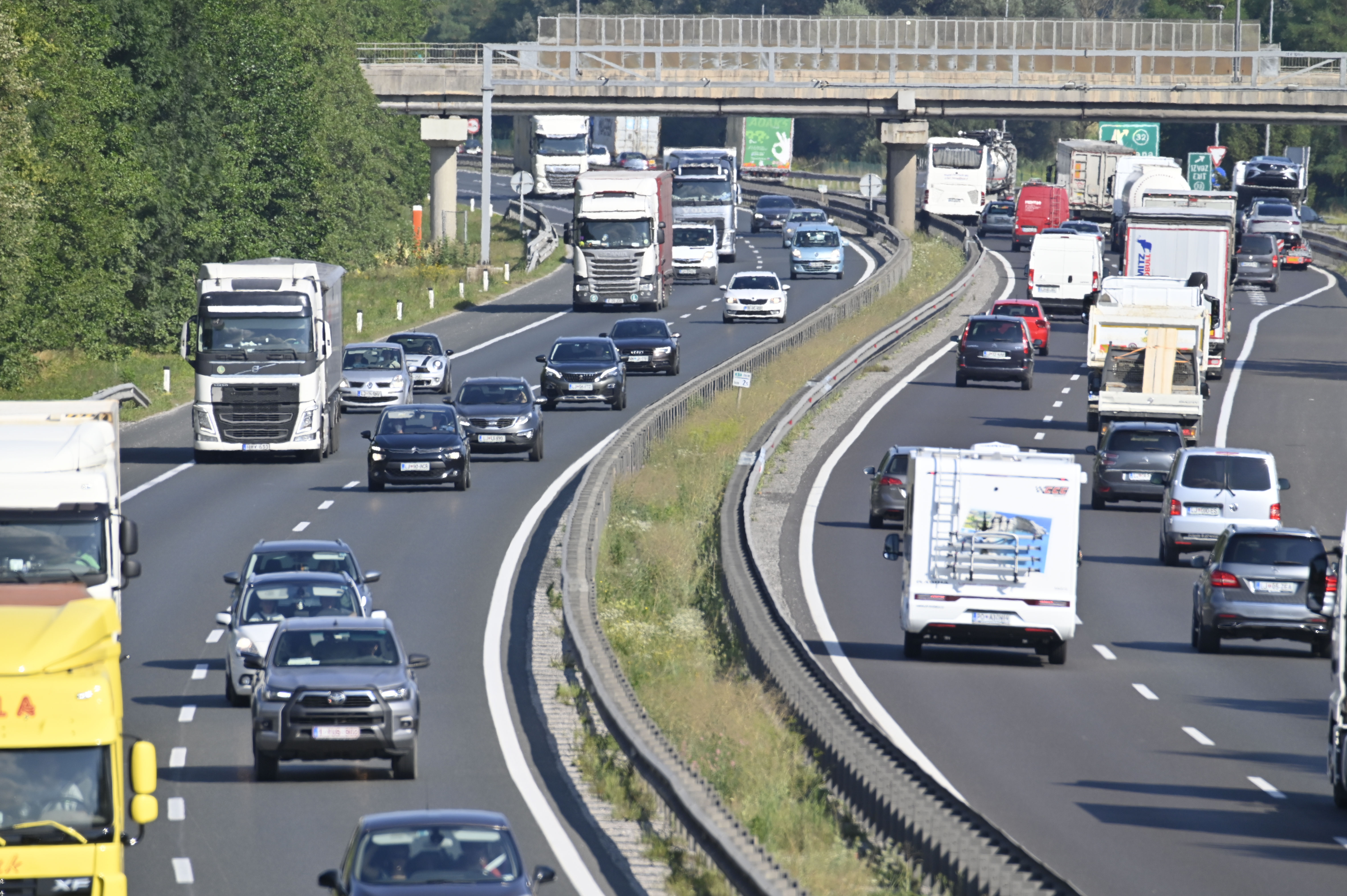 Gužve na autocesti kod Ljubljane