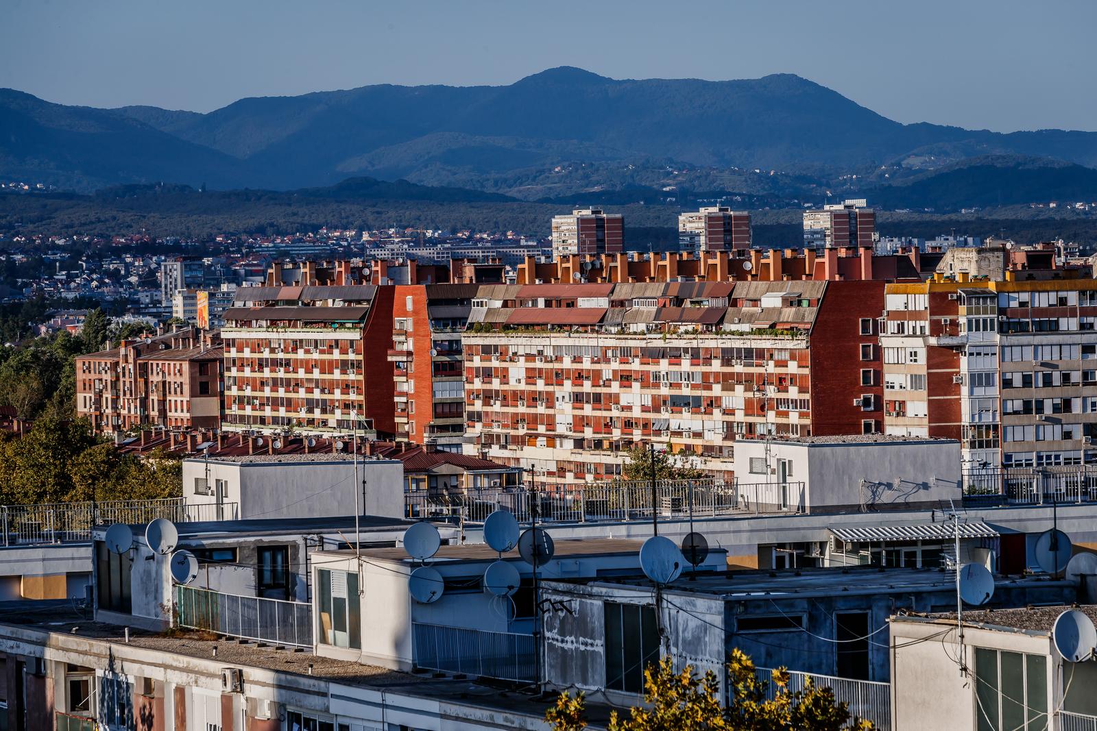 Poslijepodnevna panorama Novog Zagreba