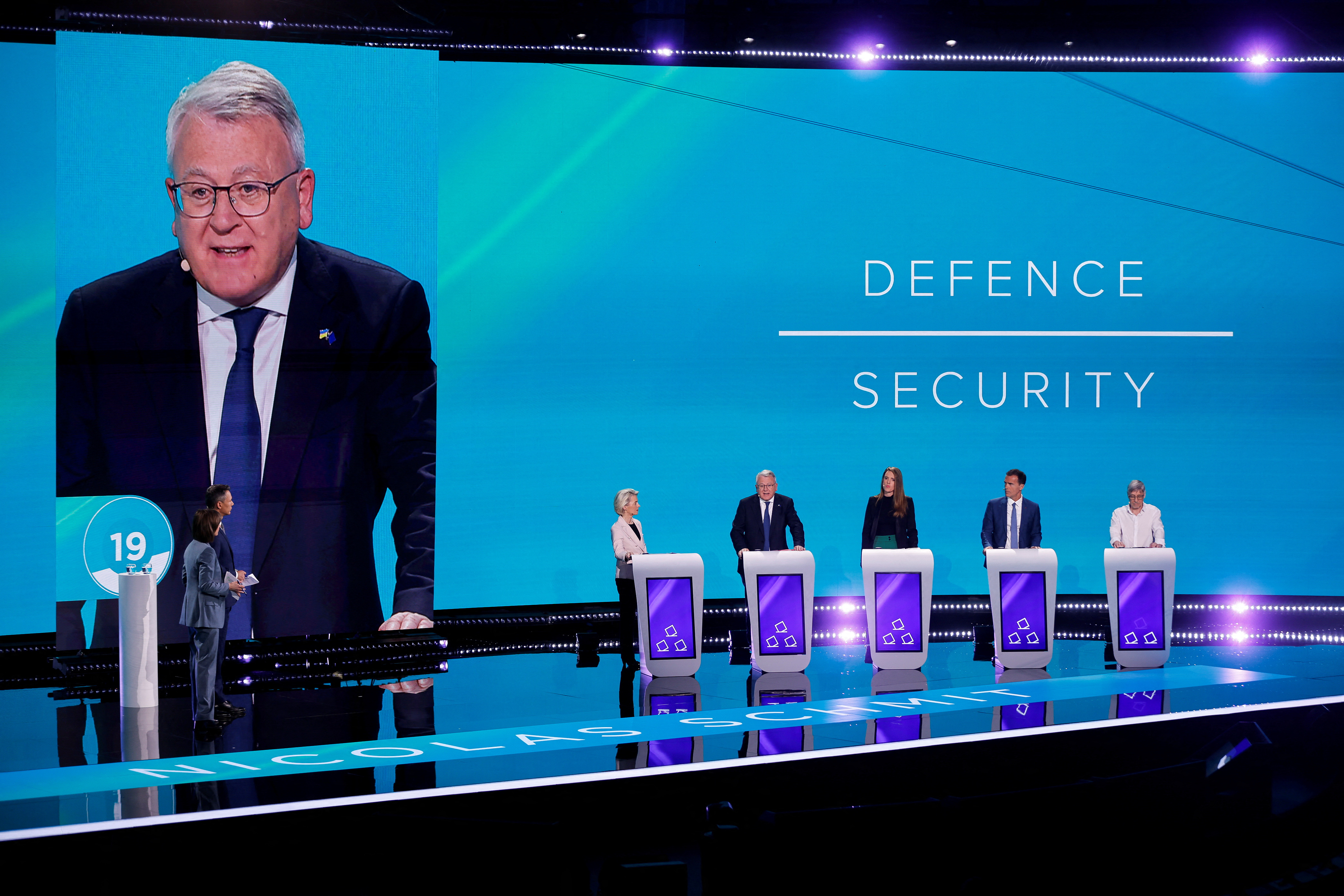 Lead candidates hold debate ahead of EU elections, Brussels