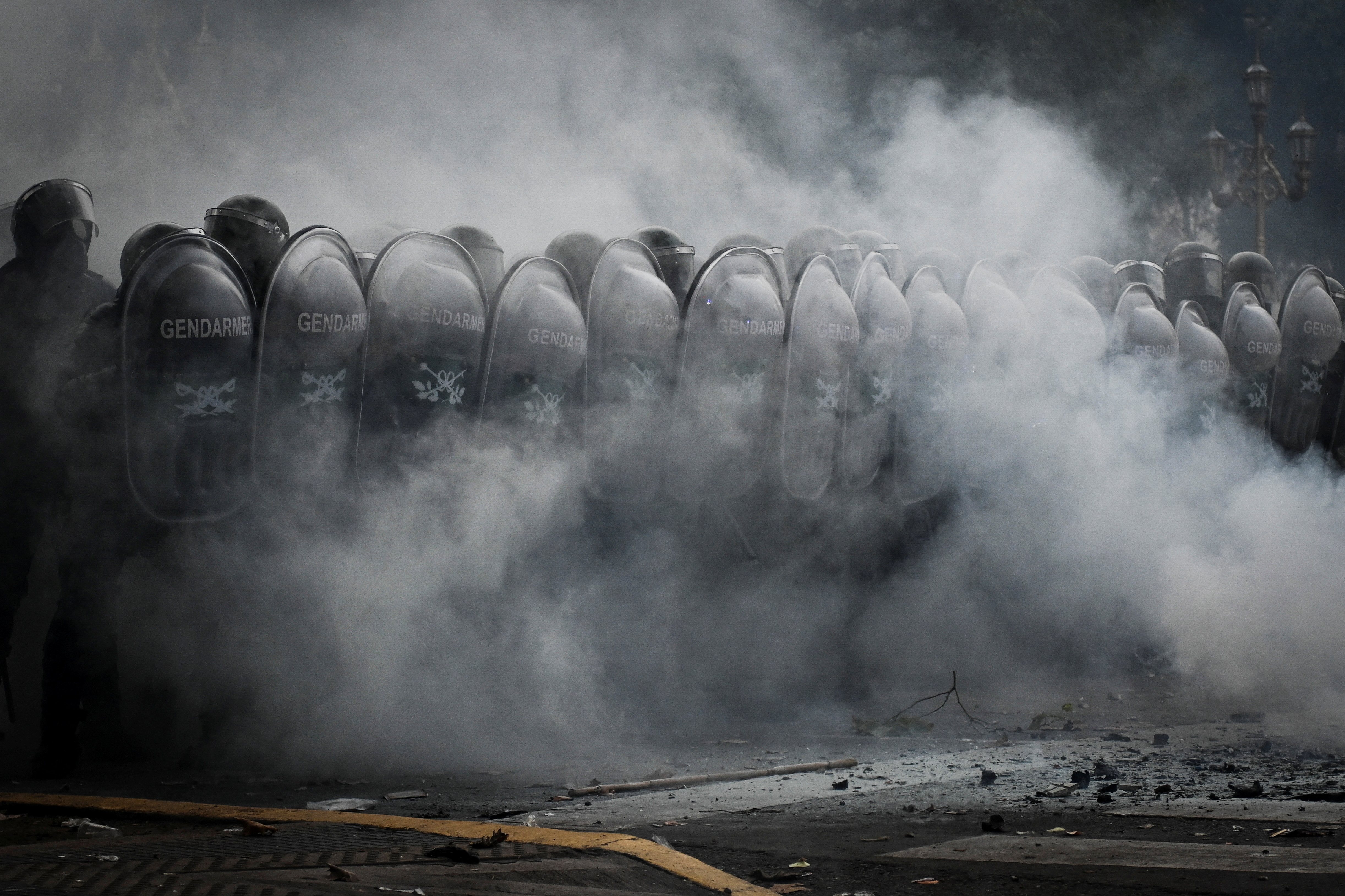 Protest as Argentina's Senate debates President Milei's "omnibus bill", in Buenos Aires