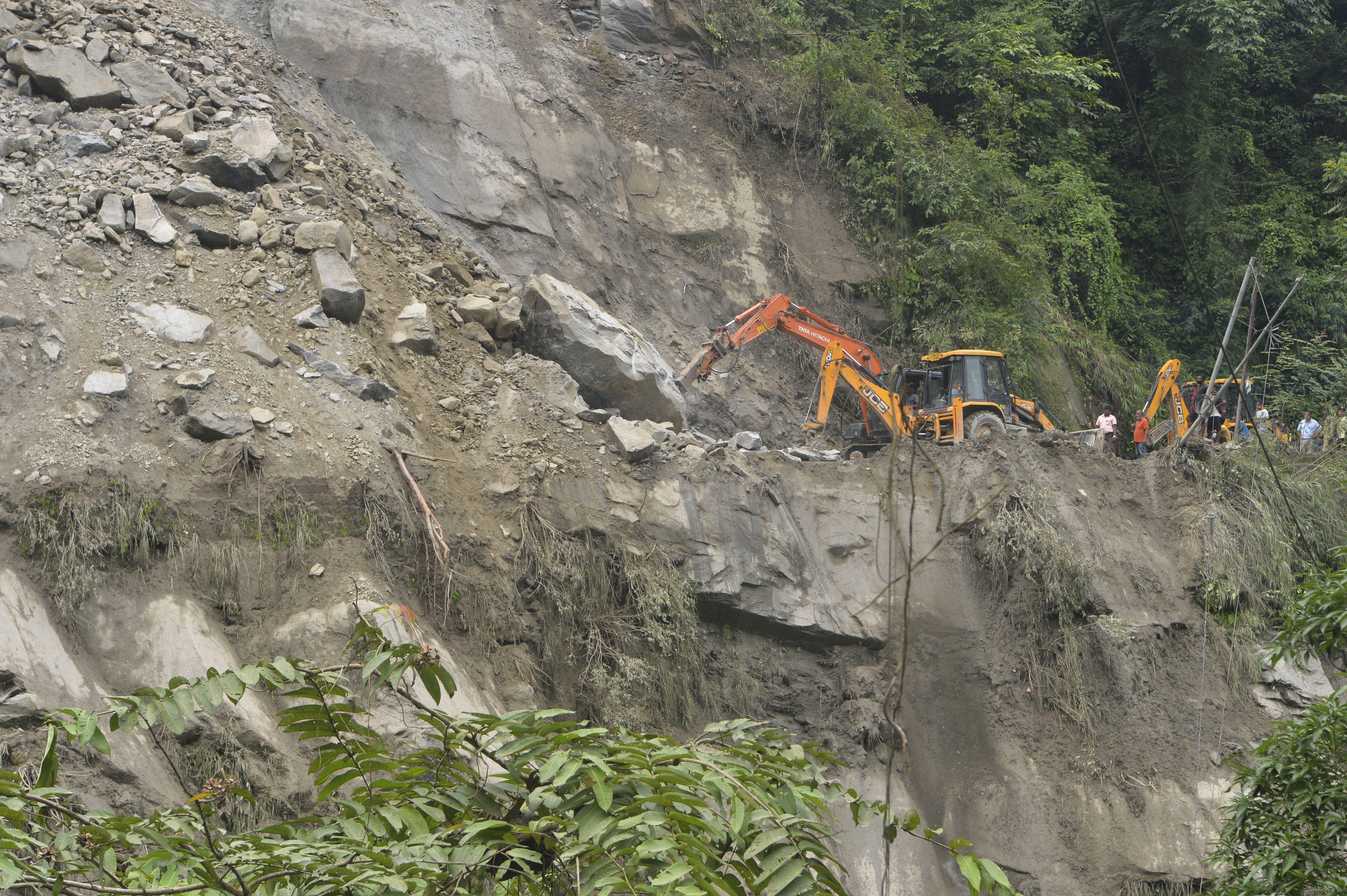 klizište himalaja, sikkim, indija