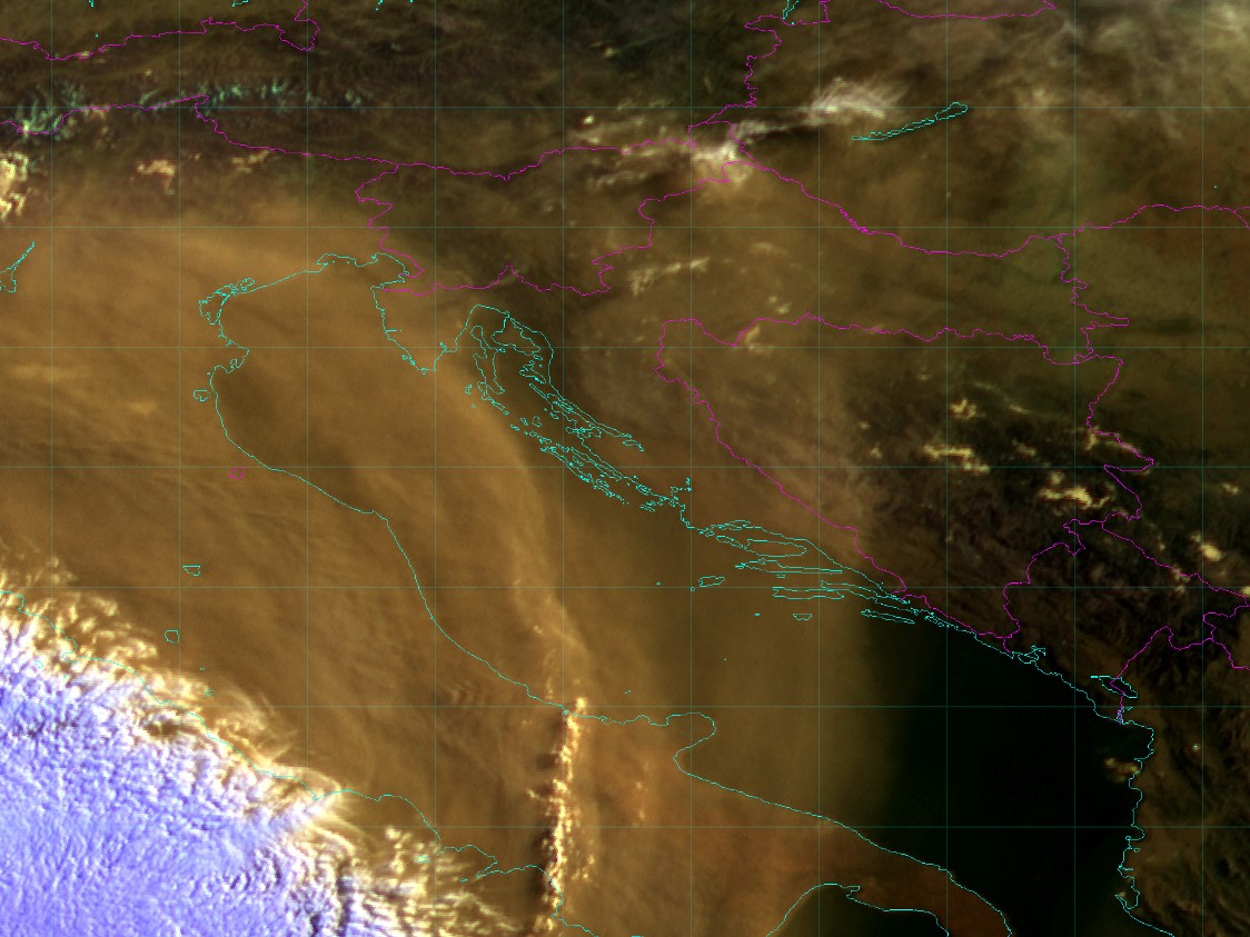Saharski pijesak nad Hrvatskom