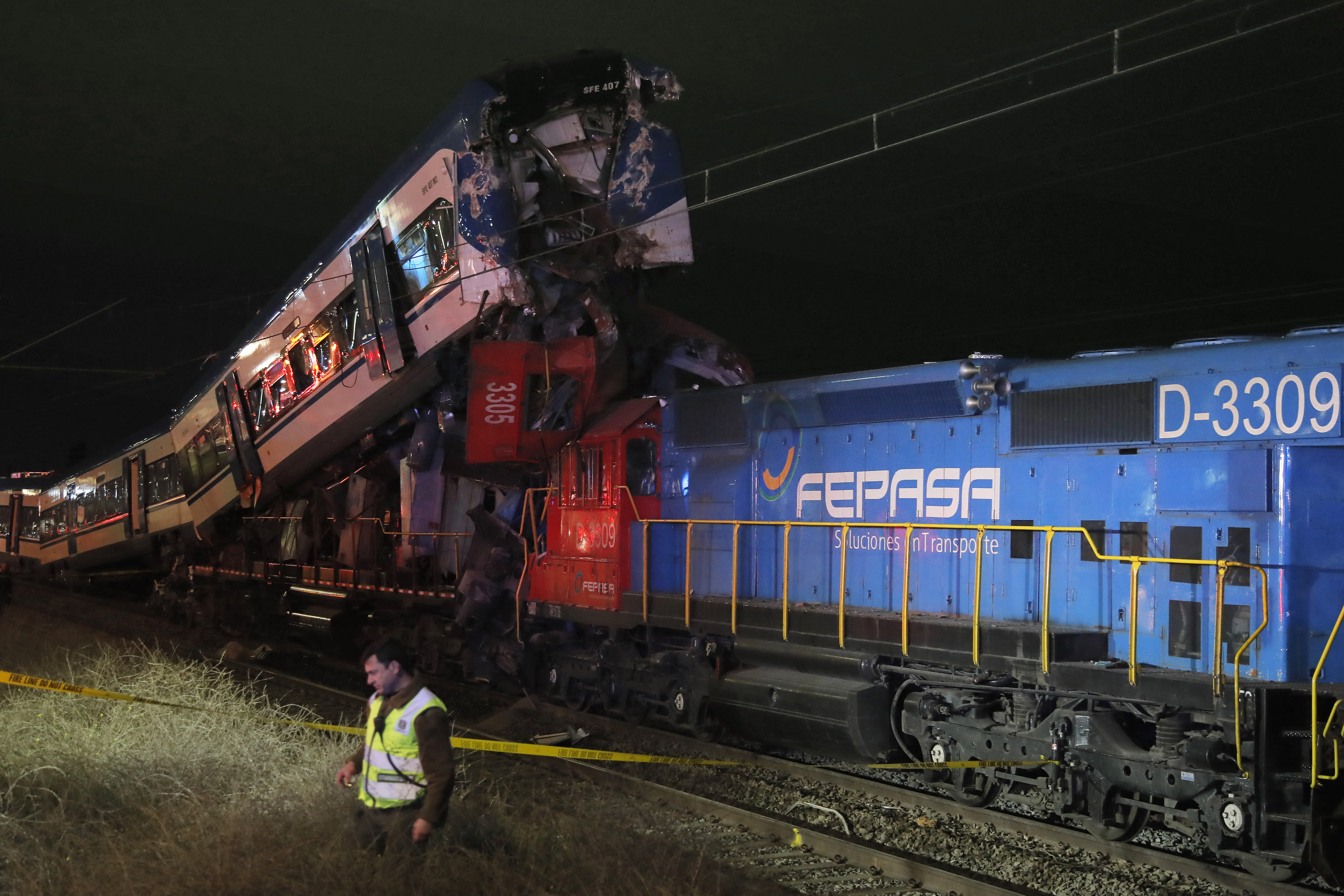 čile, sudar vlakova