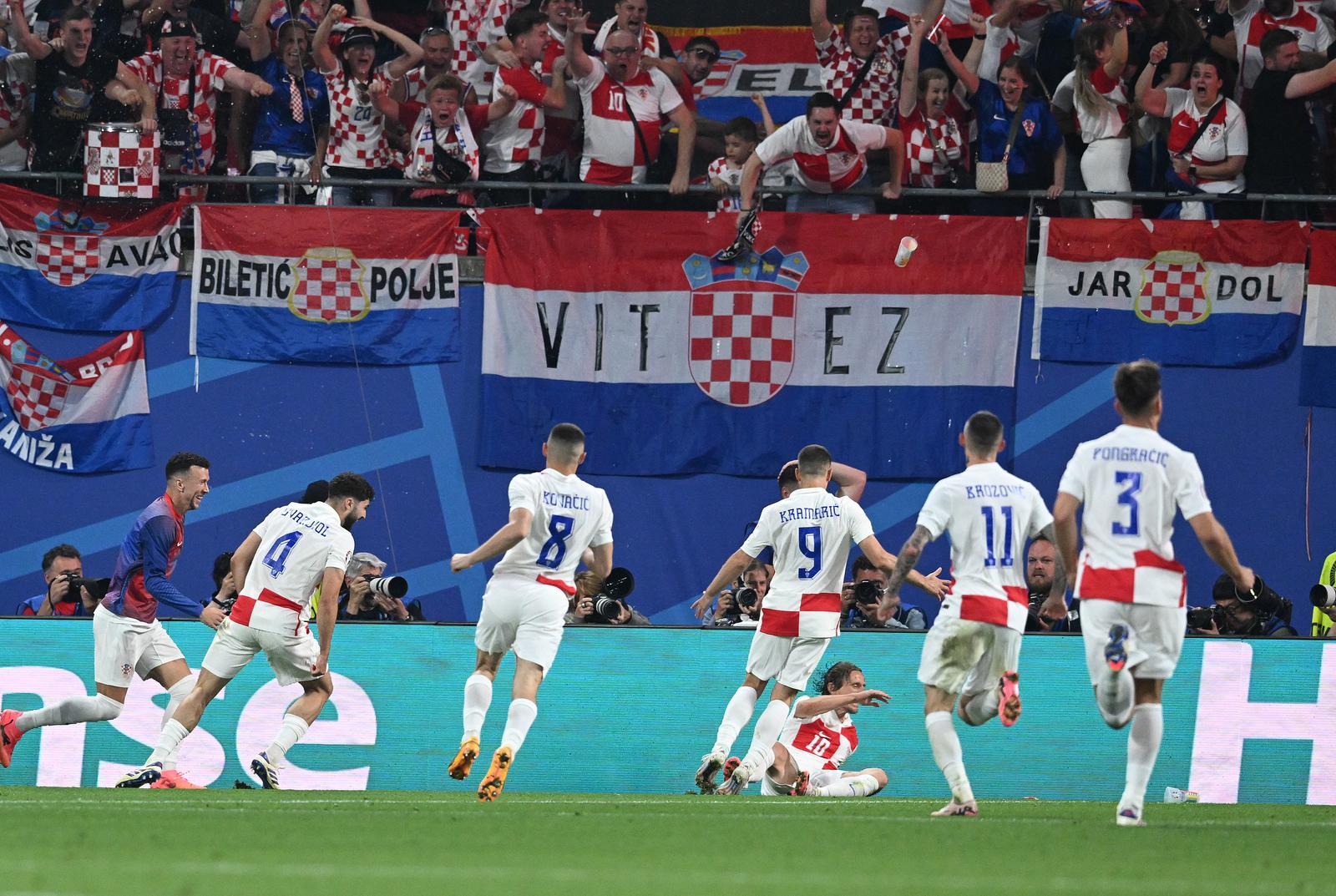Leipzig: Hrvatska vodi 1:0  na  susretu Hrvatske i Italije u 3. kolu skupine B na Europskom prvenstvu