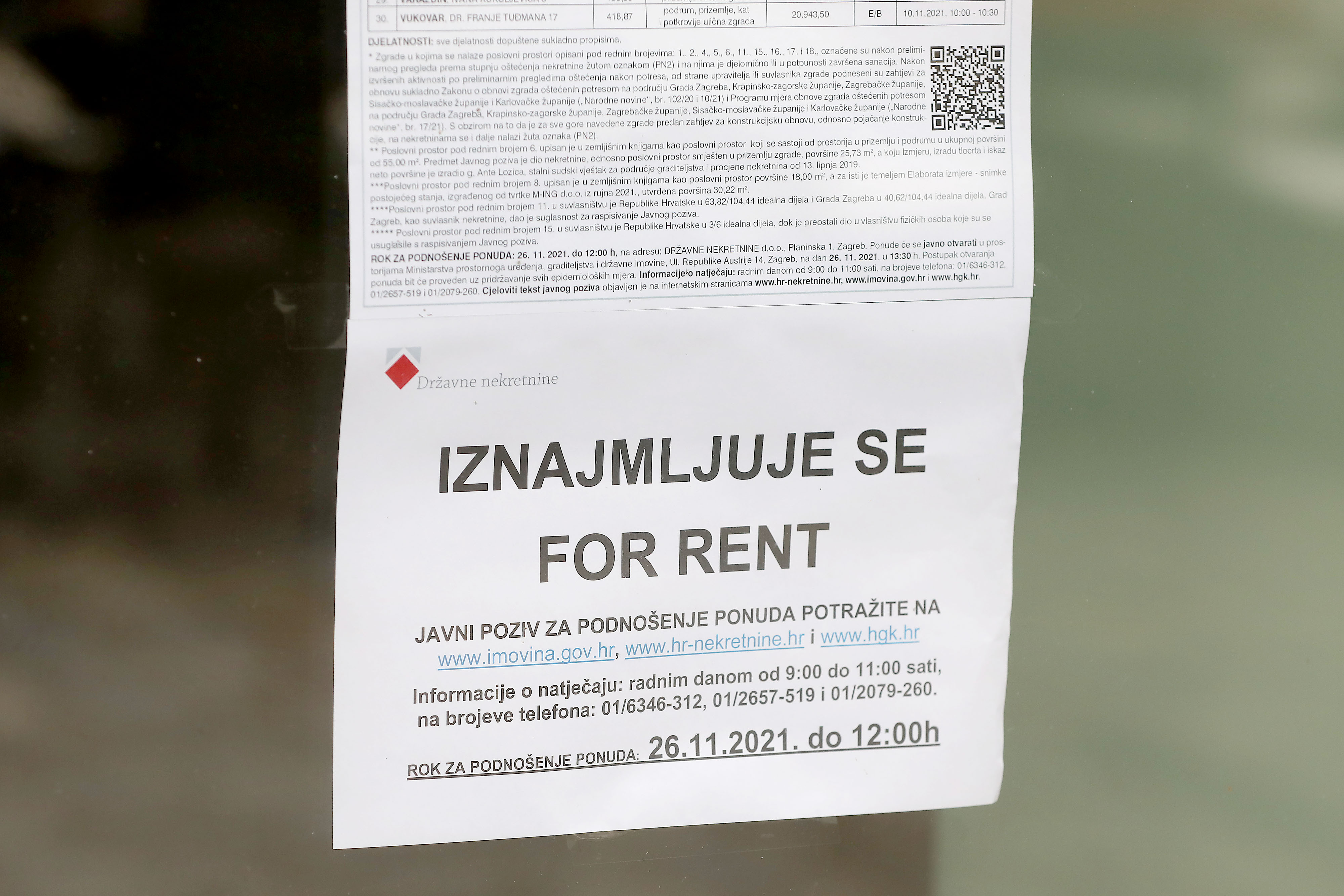 državne nekretnine, zakup