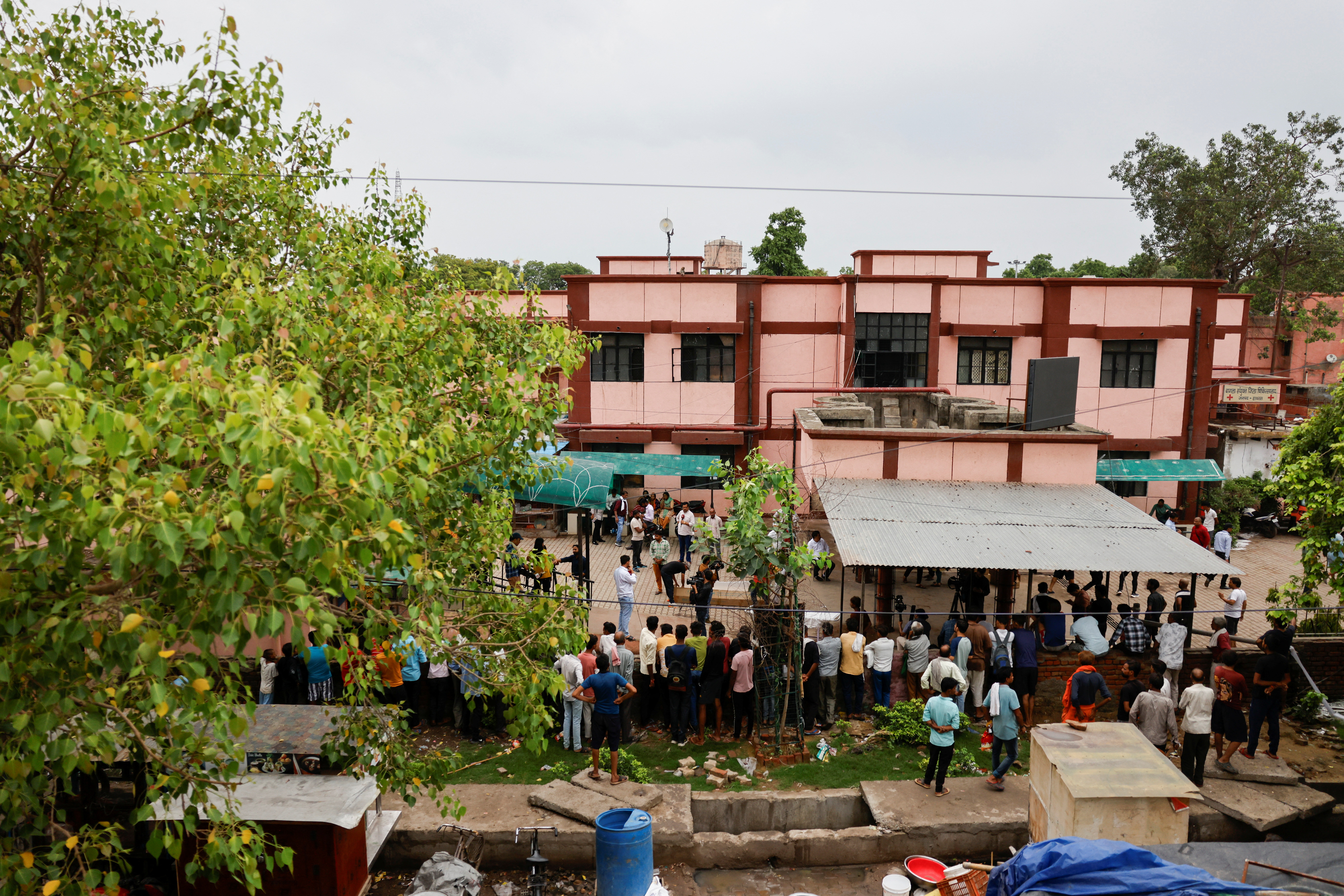 Aftermath of a stampede at a religious gathering in Hathras