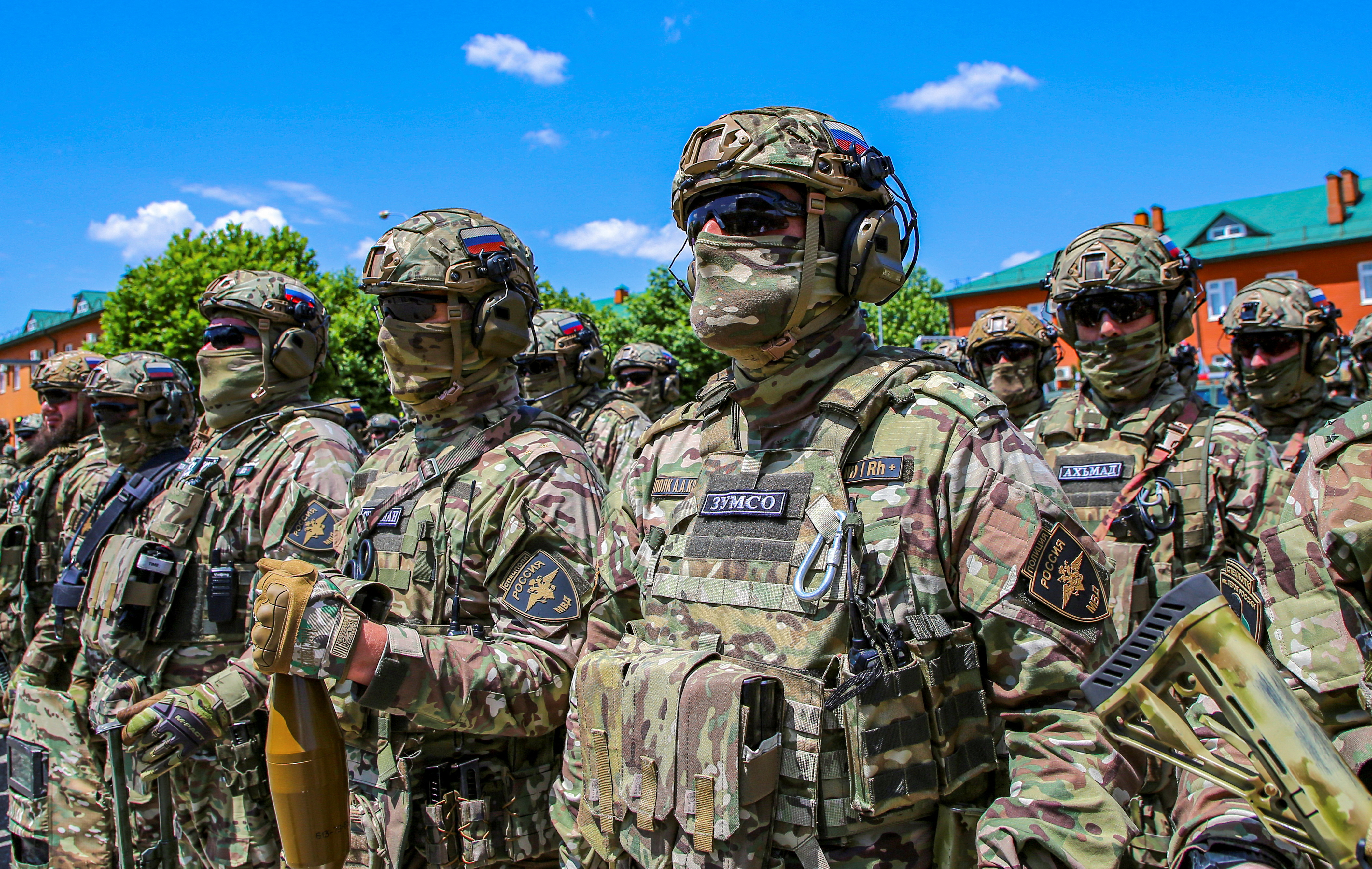 Special forces unit marks its tenth anniversary in Russia's Chechnya region