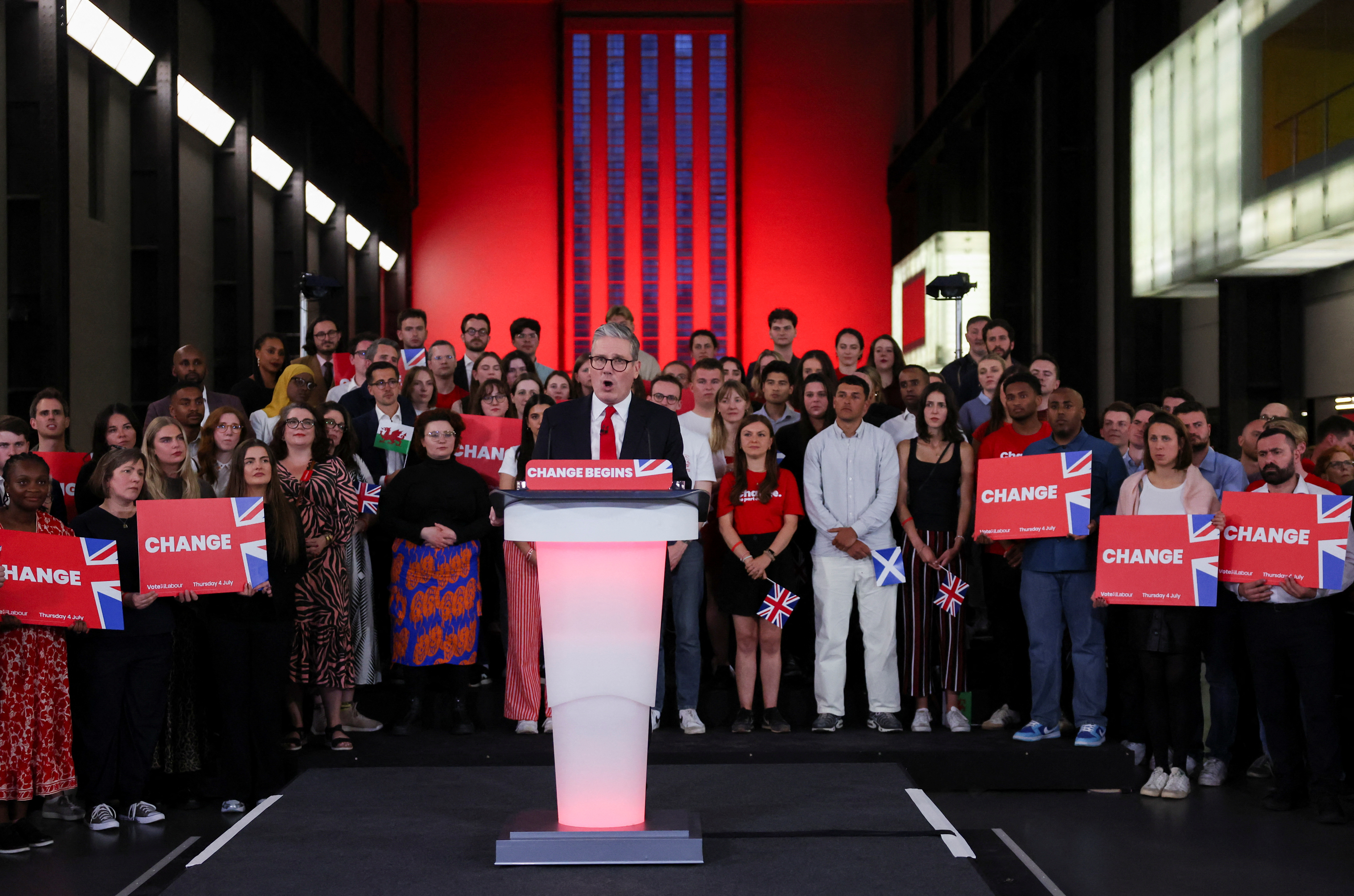 Britain's Labour Party leader Keir Starmer wins the general election
