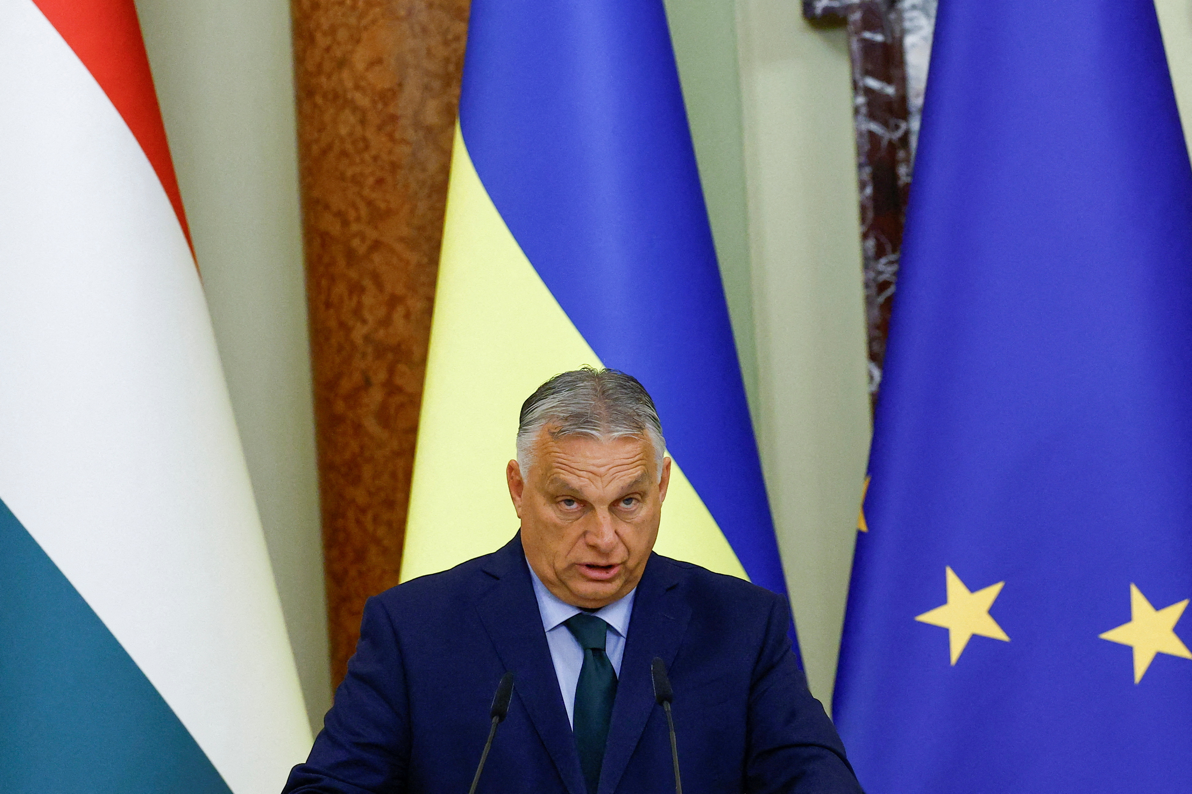 FILE PHOTO: Hungary's Prime Minister Orban visits Ukraine