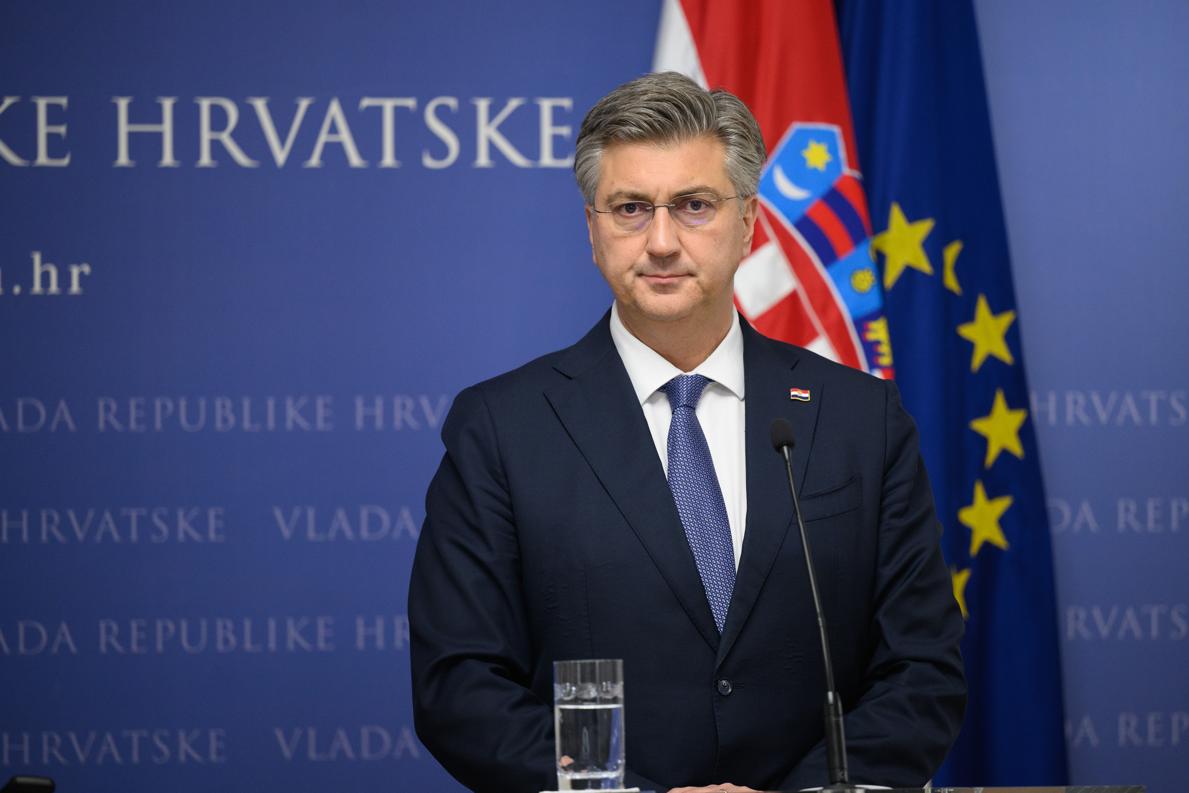 Zagreb: Zajednička konferencija za medije nakon sastanka Andreja Plenkovića i Charlesa Michela