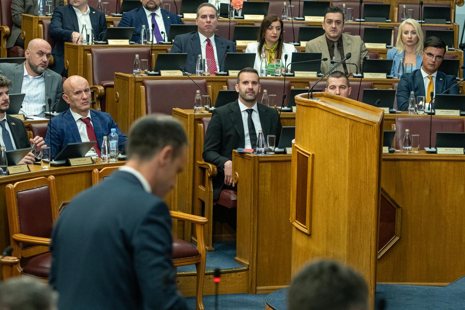 Podgorica: Na sjednici Skupštine Crne Gore raspravlja se o rekonstrukciji 44. Vlade Crne Gore