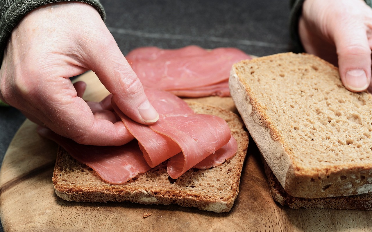 šunka i kruh, sendvič