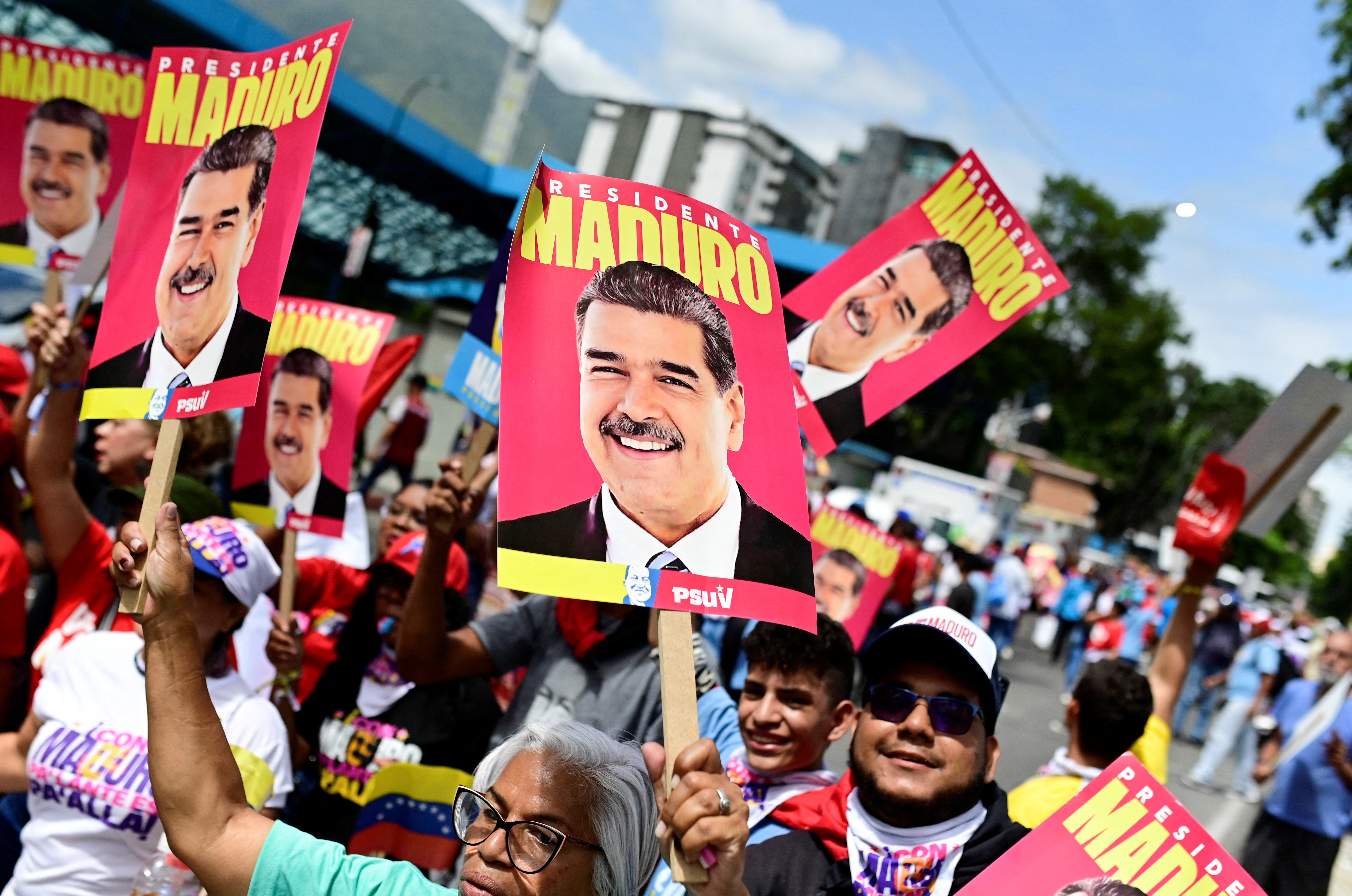 Venezuela's President Nicolas Maduro closes his political campaign, in Caracas
