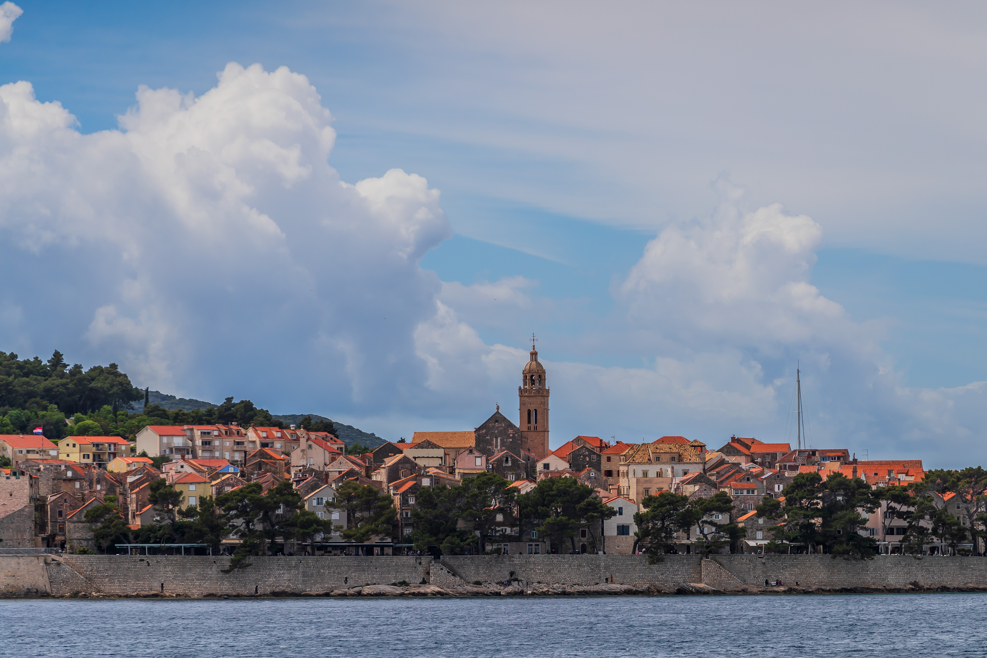 Pogled na grad Korčulu