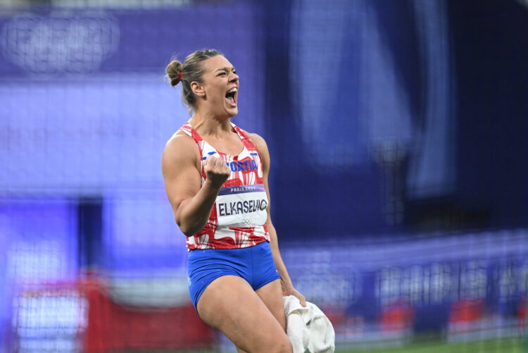 Paris, 050824. Olympic Games, Olympische Spiele, Olympia, OS Paris 2024. Stade de France. Athletics: Sandra Elkasevic in