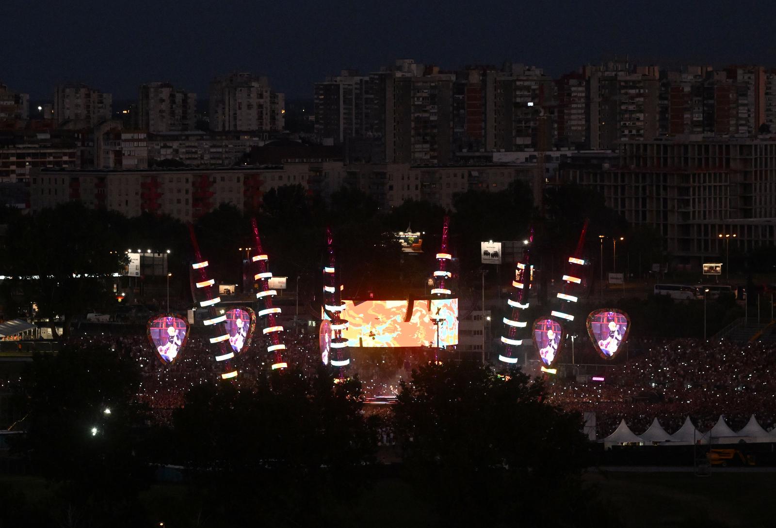 Pogled na koncert Eda Sheerana na Zagrebačkom Hipodromu