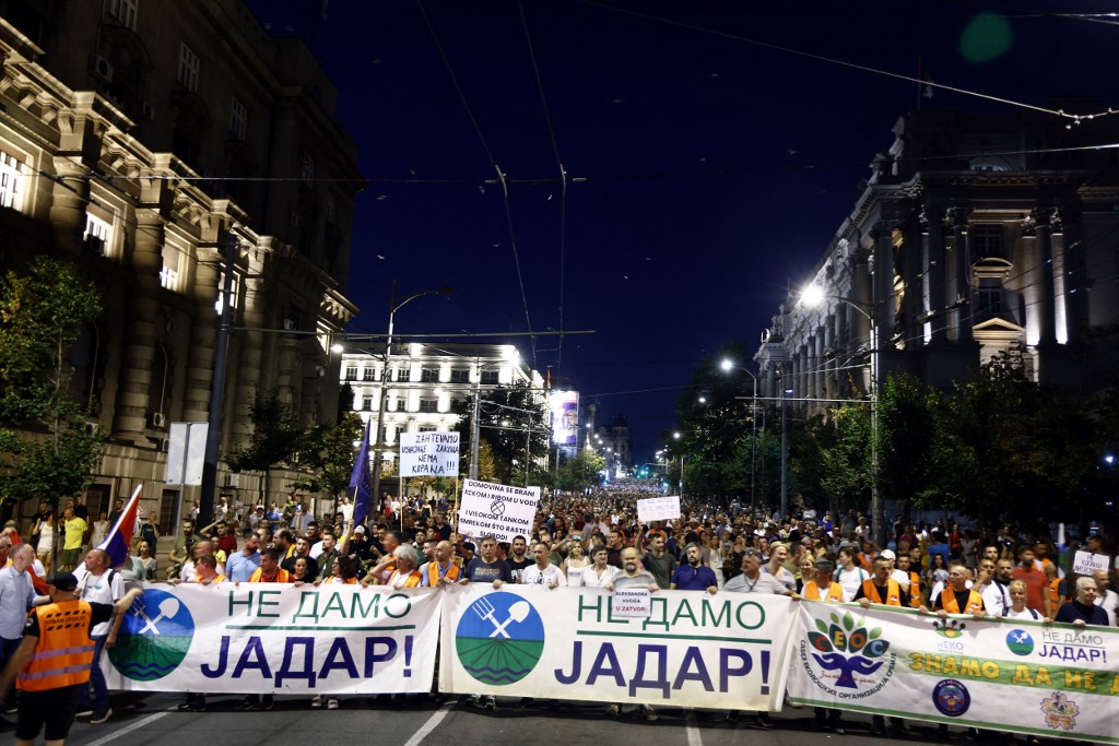 SERBIA-ENVIRONMENT-MINING-LITHIUM-PROTEST