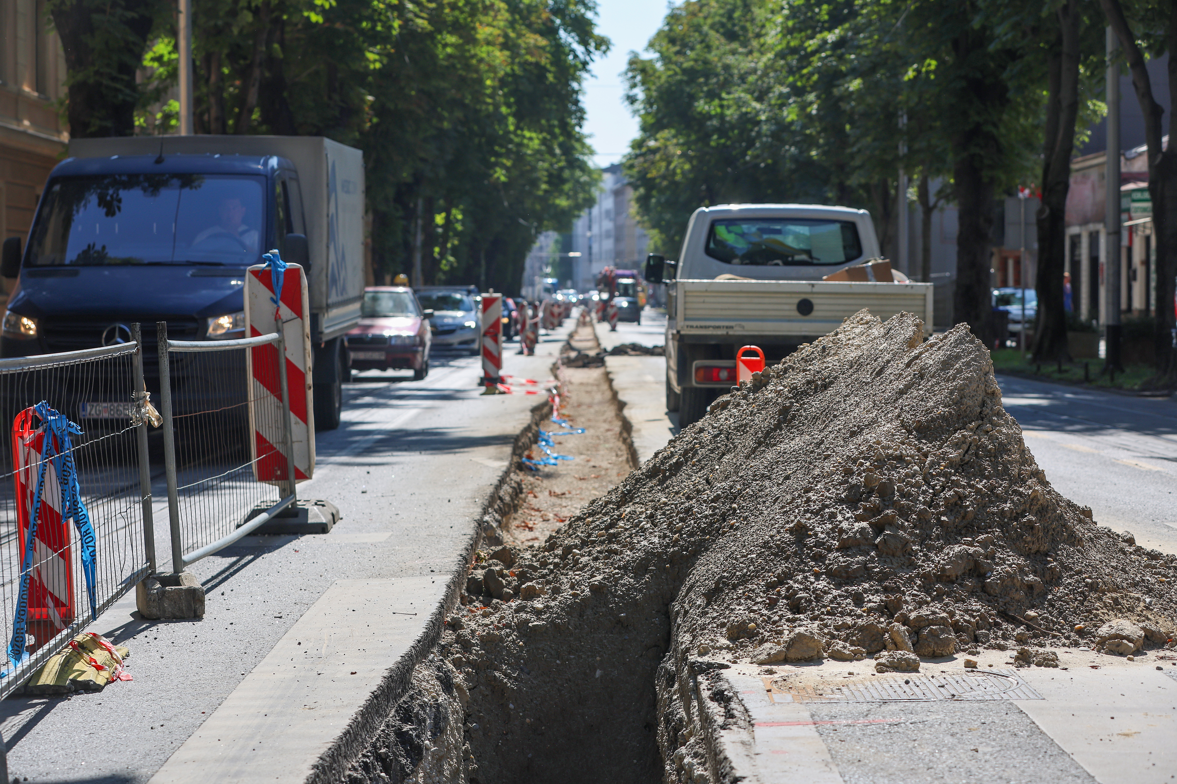 Zagreb: Radovi na izgradnji novog cjevovoda i dalje službeno traju, no radnika nema nigdje na vidiku