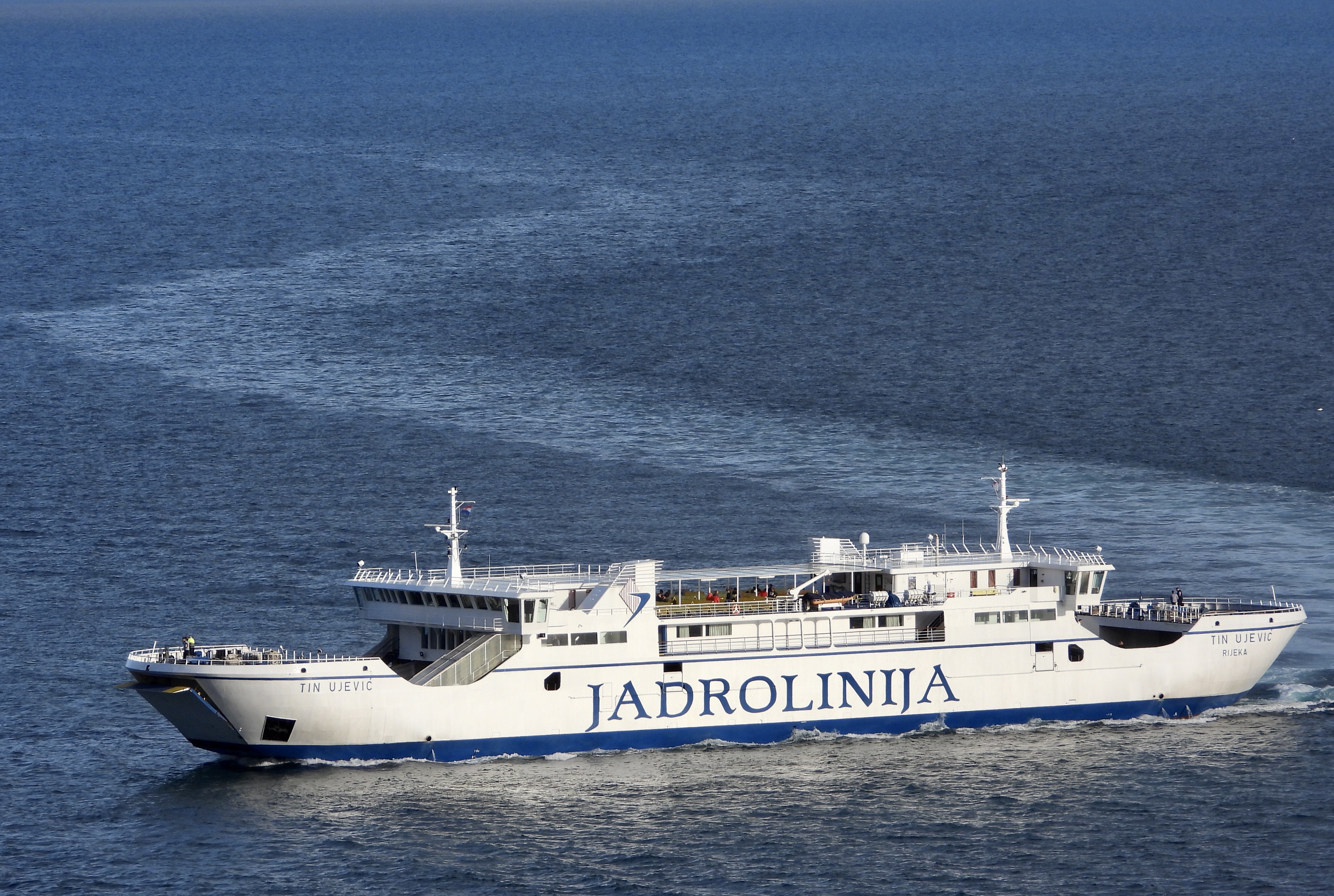 Pogled s Vidilice na brodove pred Splitom