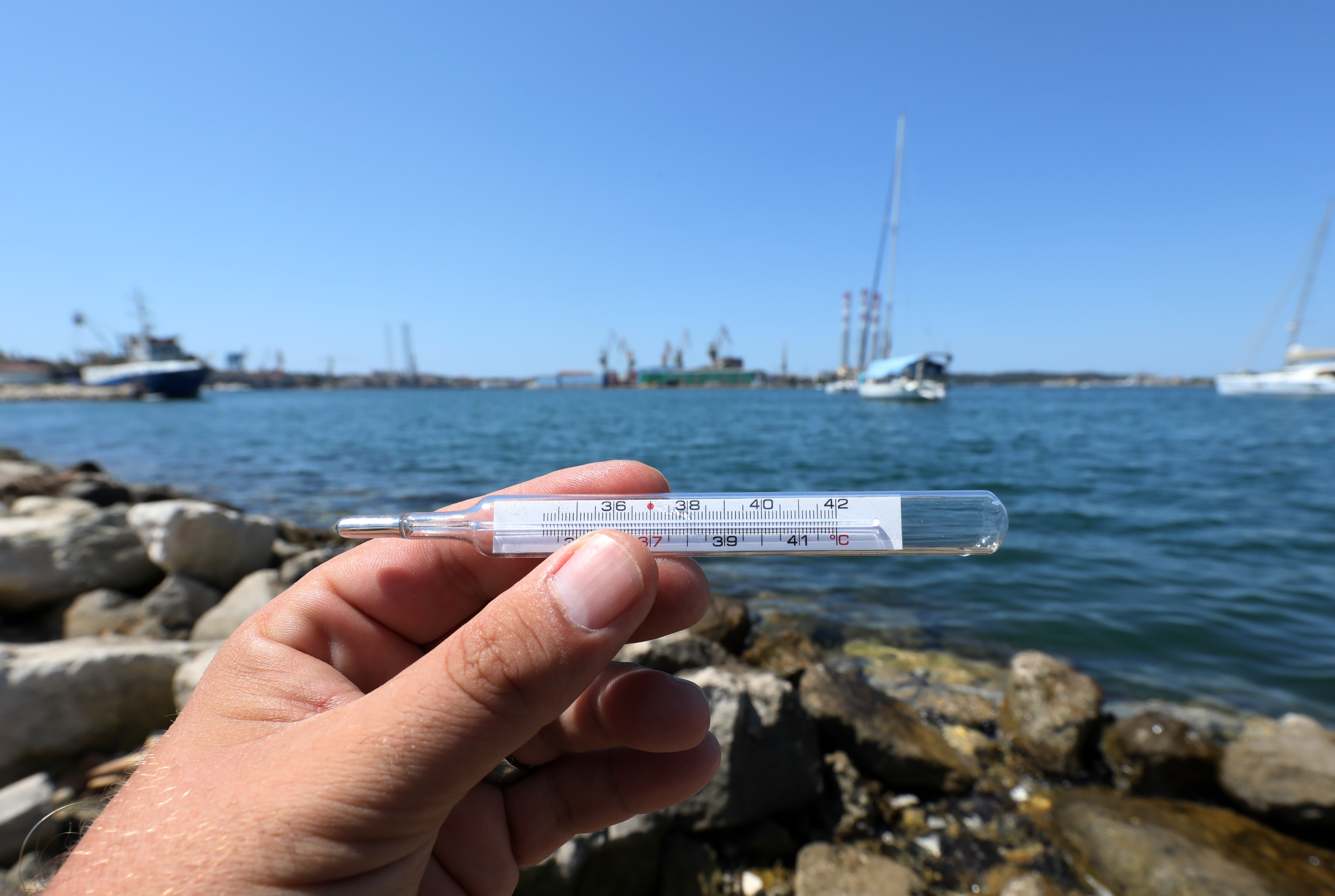 Pula: Rekordno visoke temperature mora