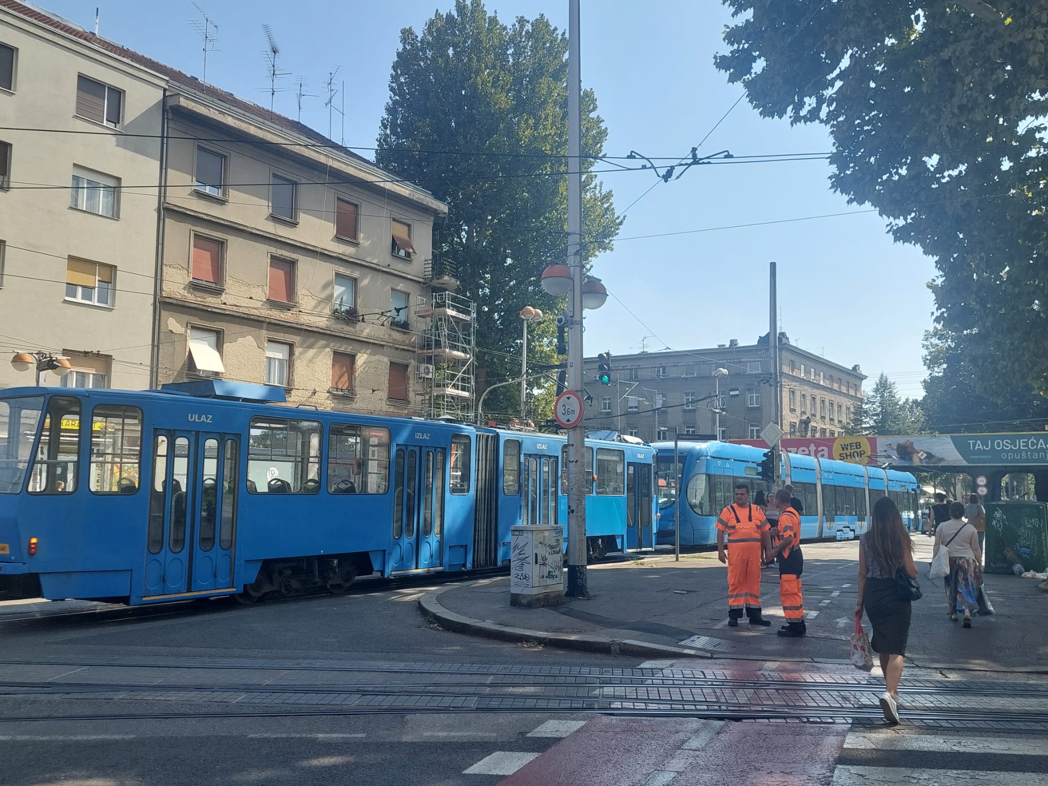 Prometni kaos u Zagrebu, tramvaj