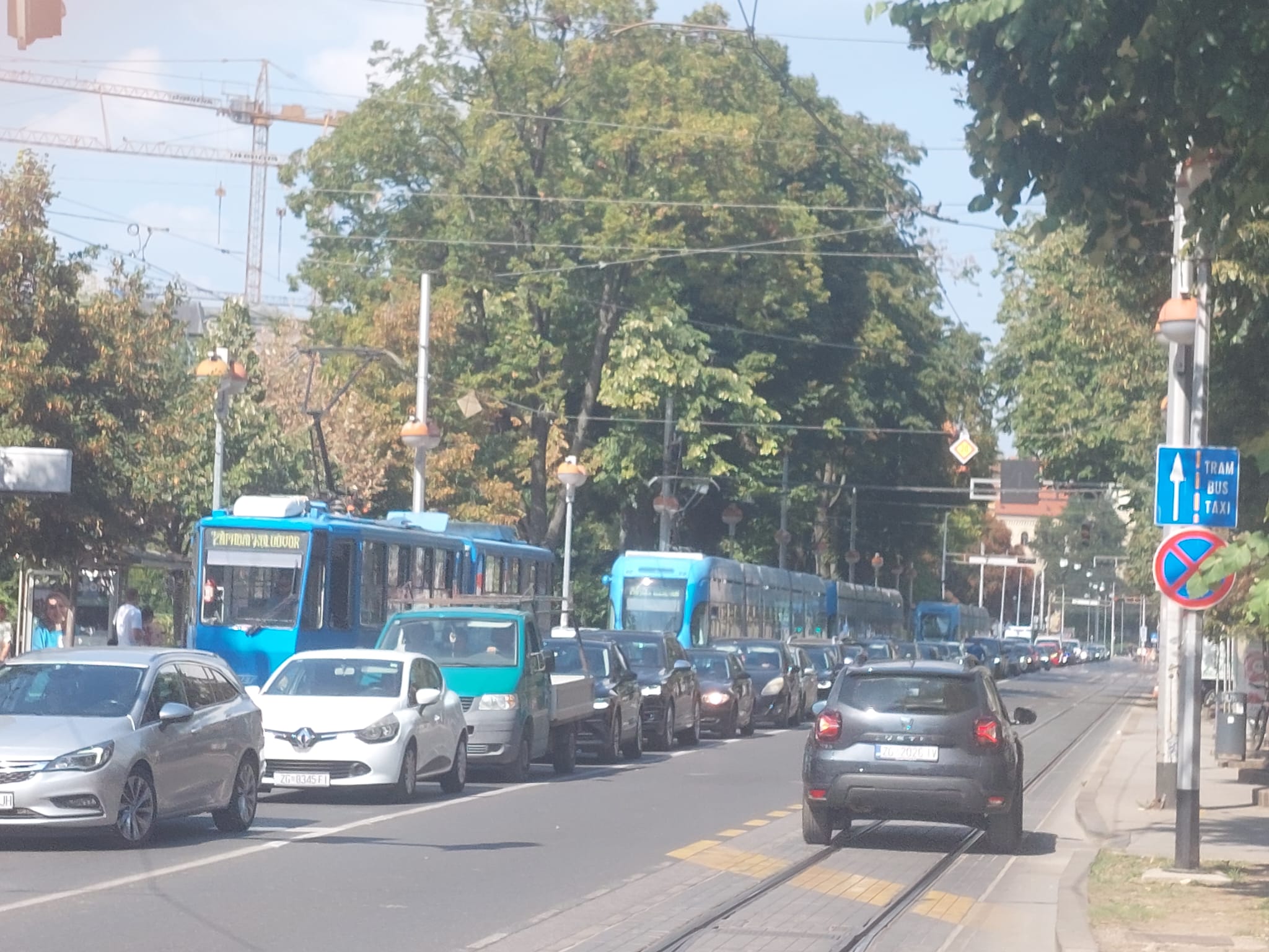 Prometni kaos u Zagrebu, tramvaj
