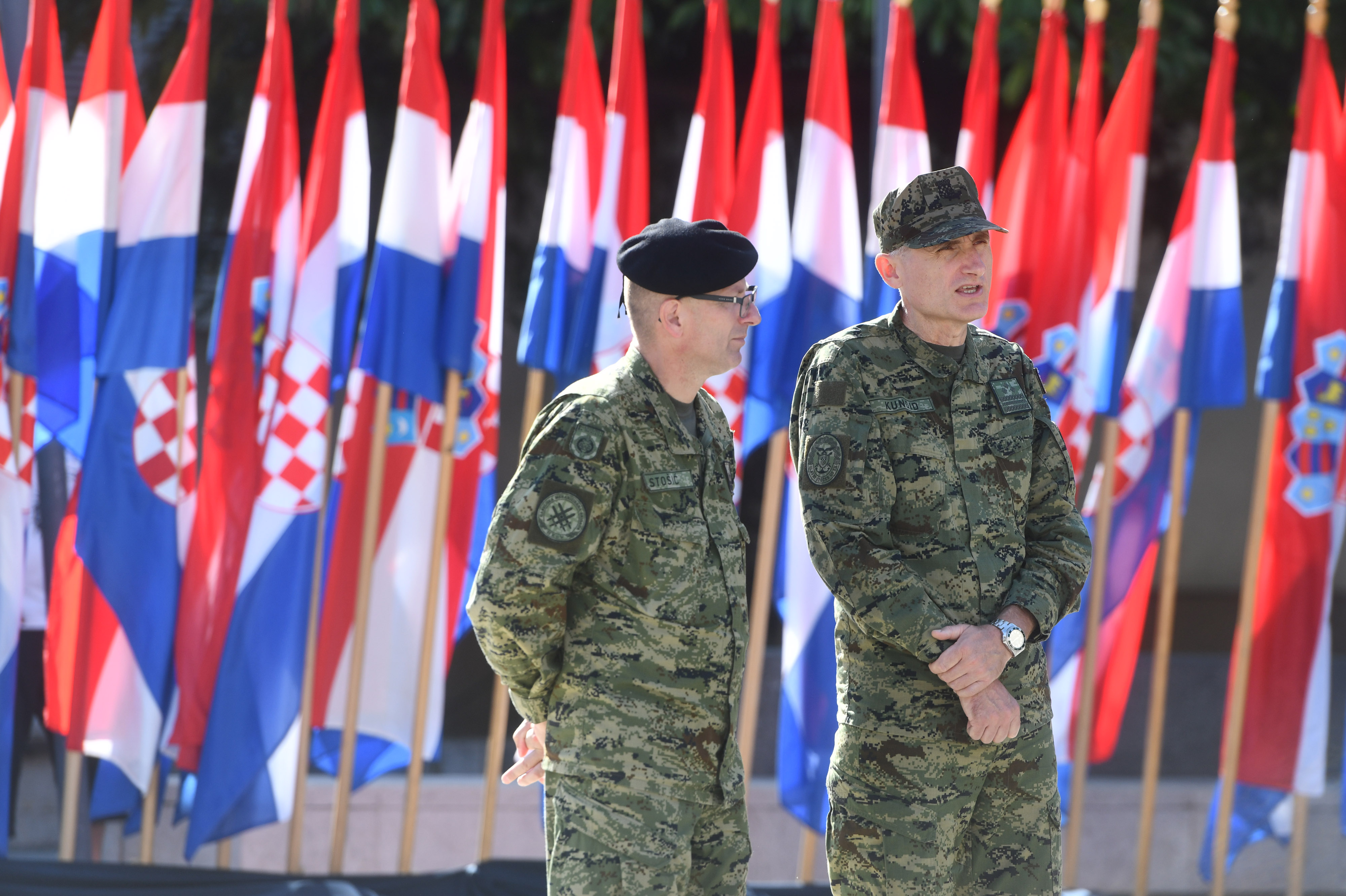 Knin: Generalna proba proslave VRO Oluja na  trgu Oluje