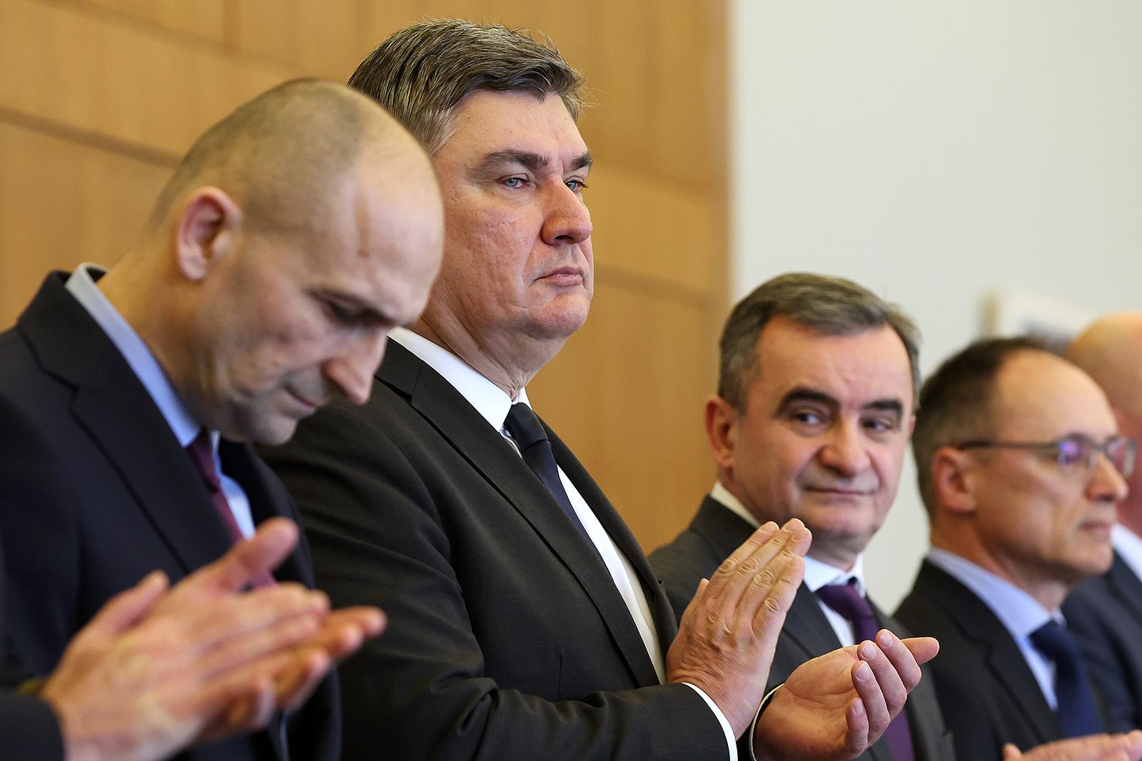 Zagreb: Predsjednik Milanović upriličio svečani prijam za umirovljene brigadire i kapetane bojnog broda