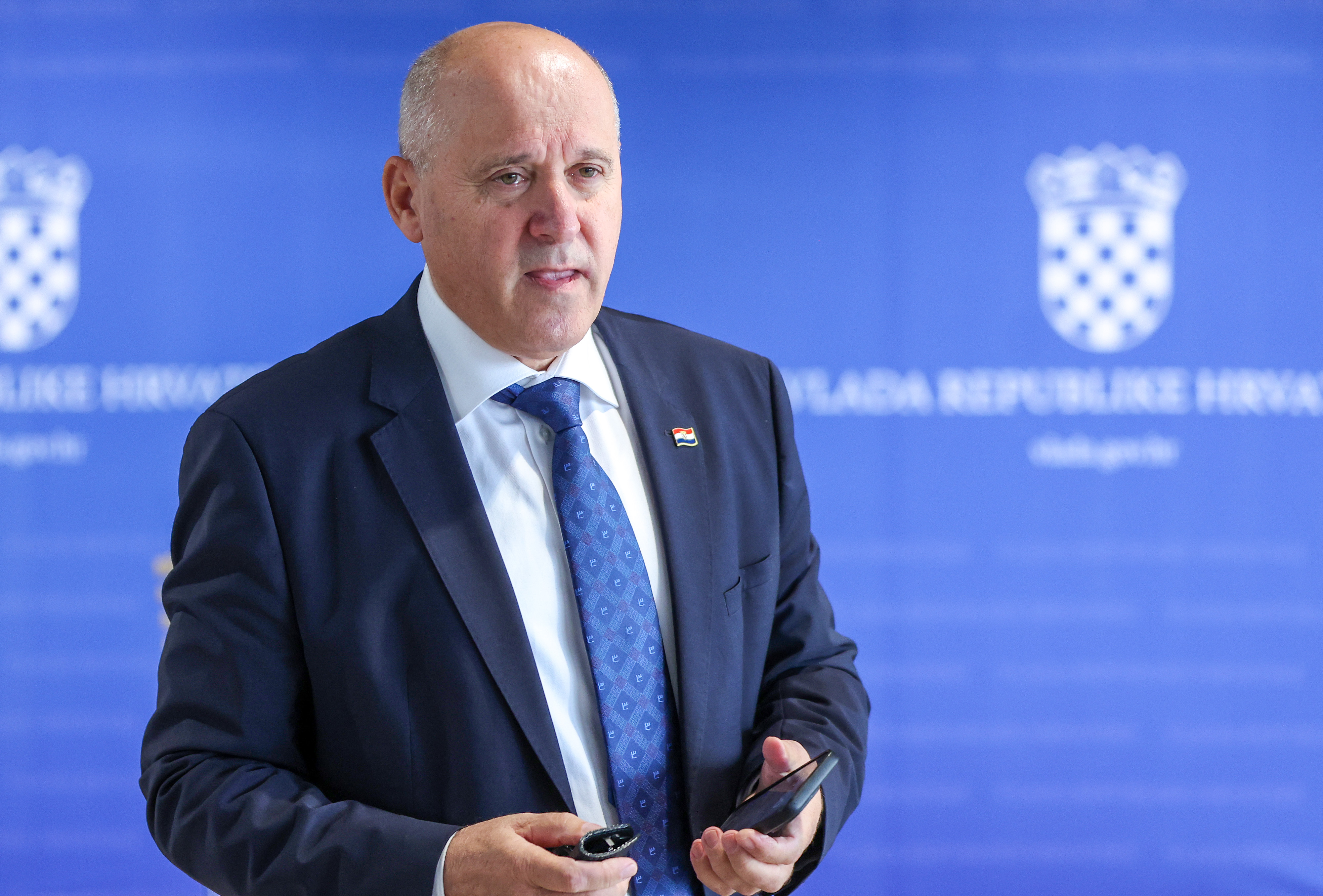 Zagreb: Ministar Branko Bačić dao izjavu za medije