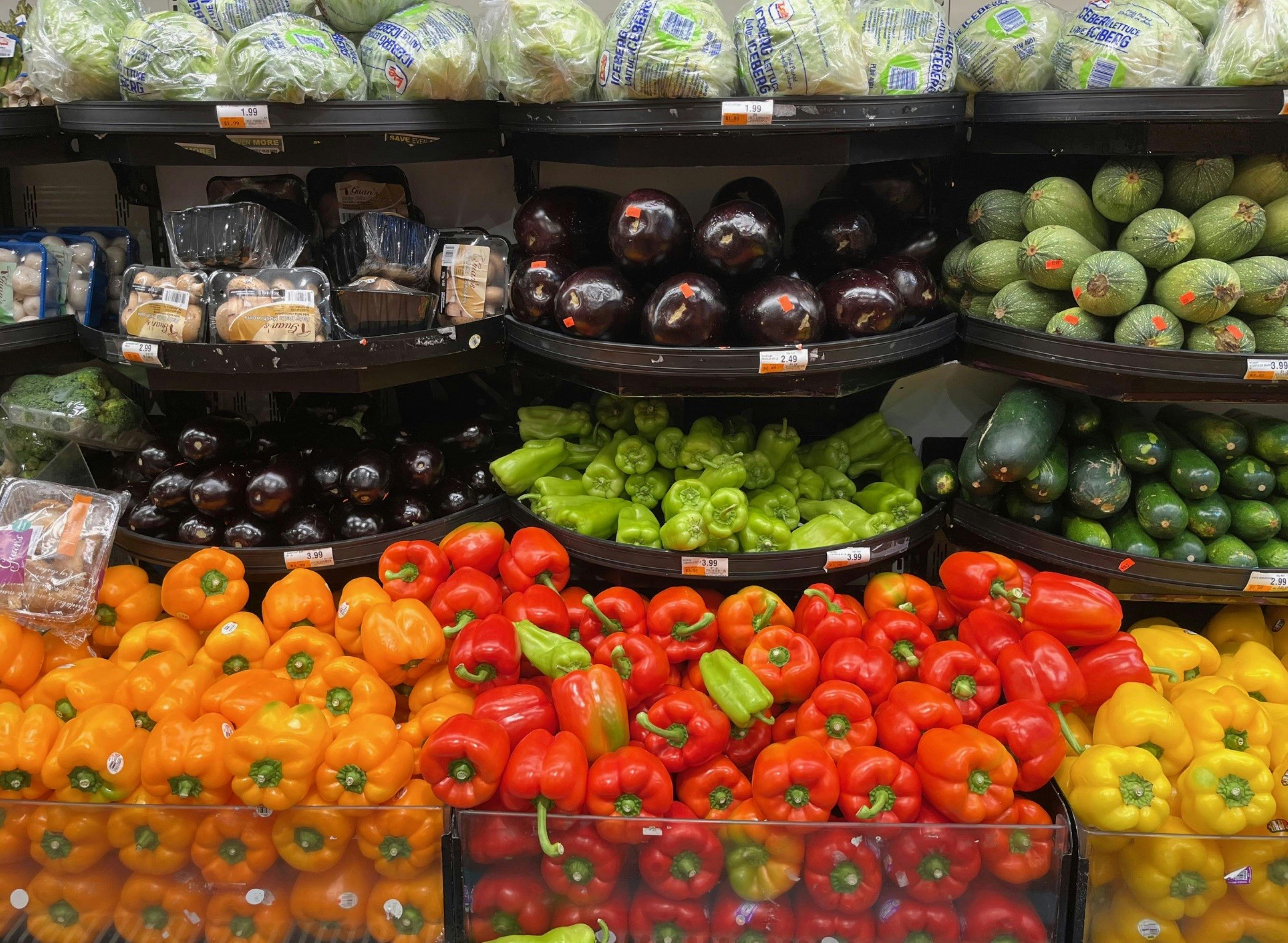 povrće, trgovina, povrće u trgovini