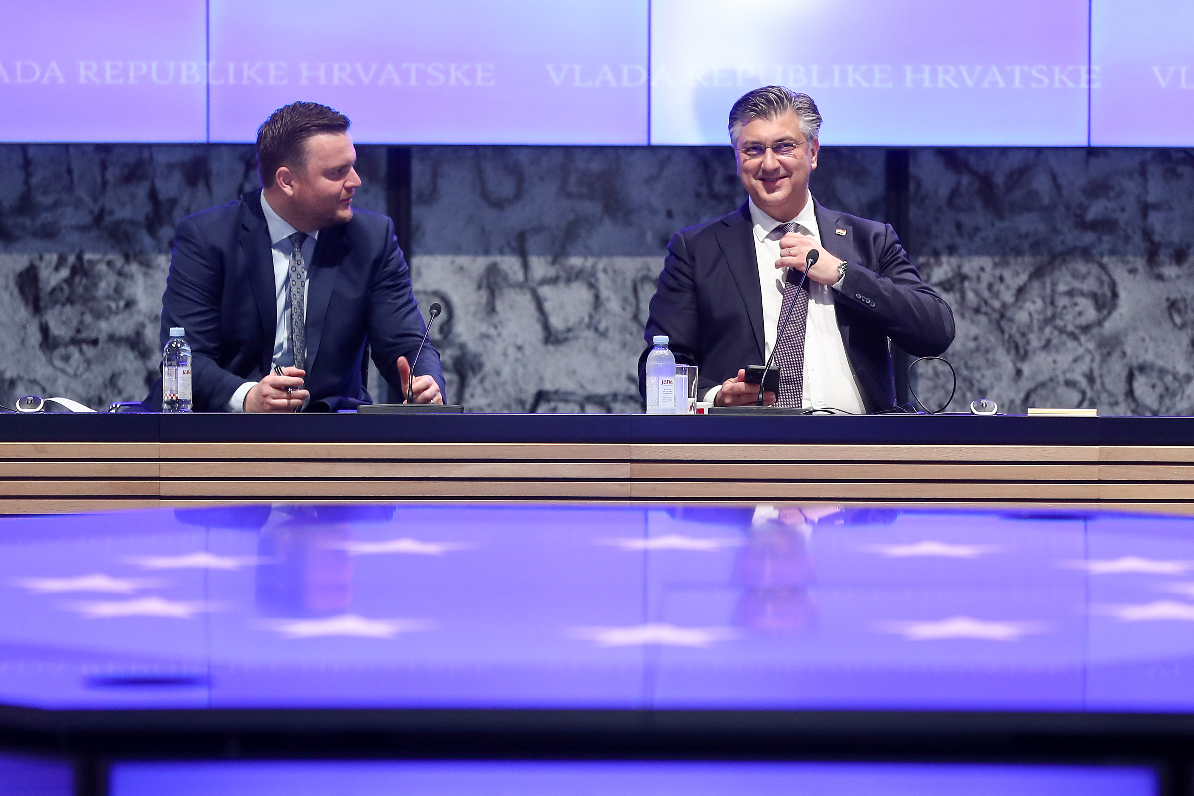 Zagreb: Predsjednik Vlade Andrej Plenković  na sjednici Gospodarsko-socijalnoga vijeća