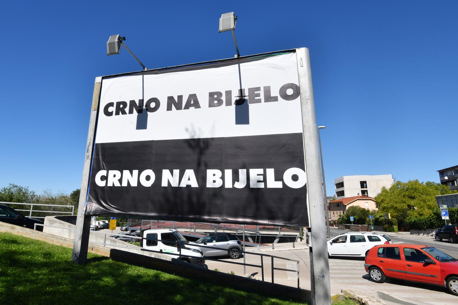ibenik: Plakat "Crno na bijelo" kojim Mario Radi? najavljuje osnivanje nove stranke