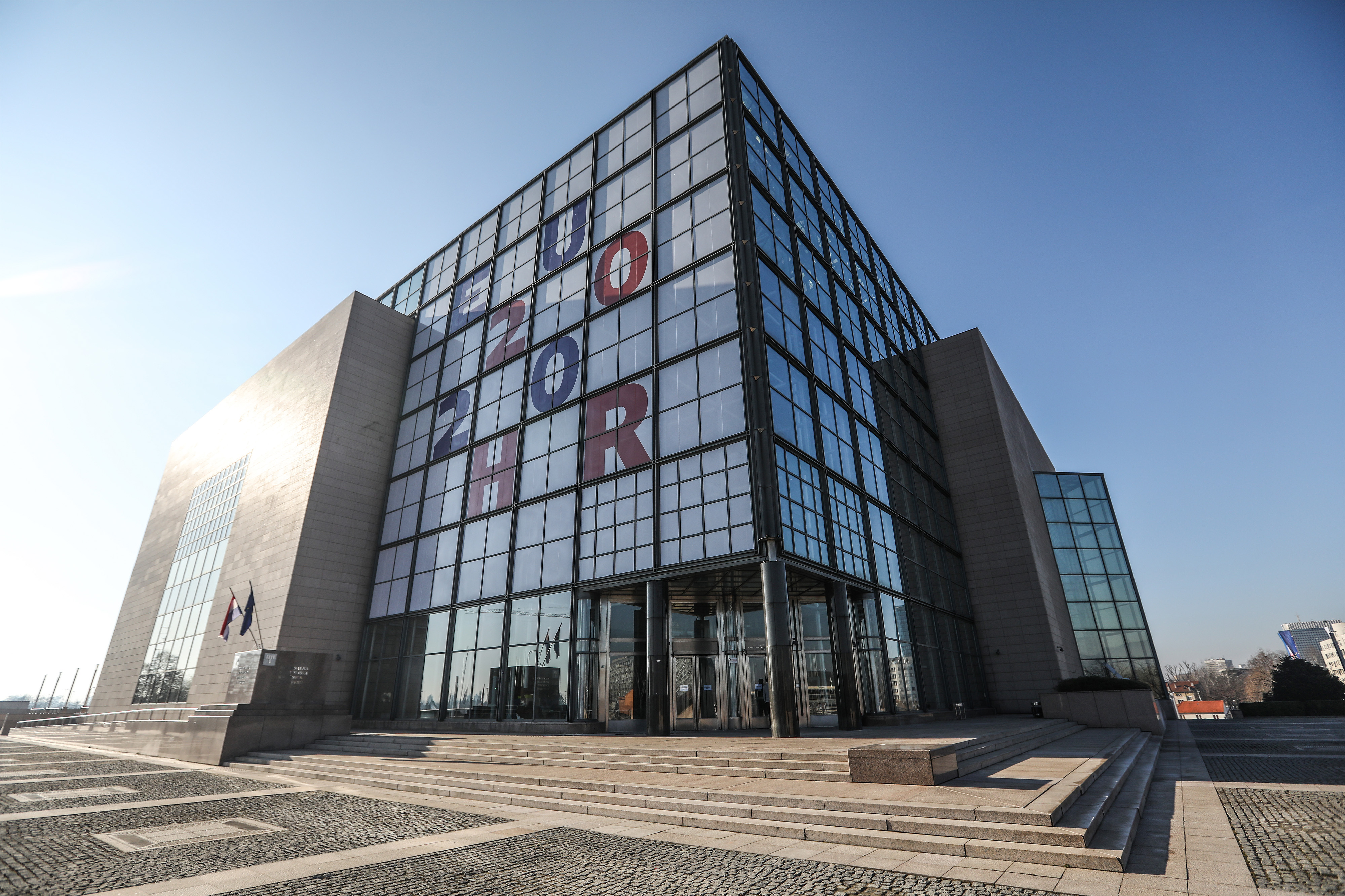 Zagreb: Zgrada Nacionalne i sveučilišne knjižnice gdje će biti sjedište EU