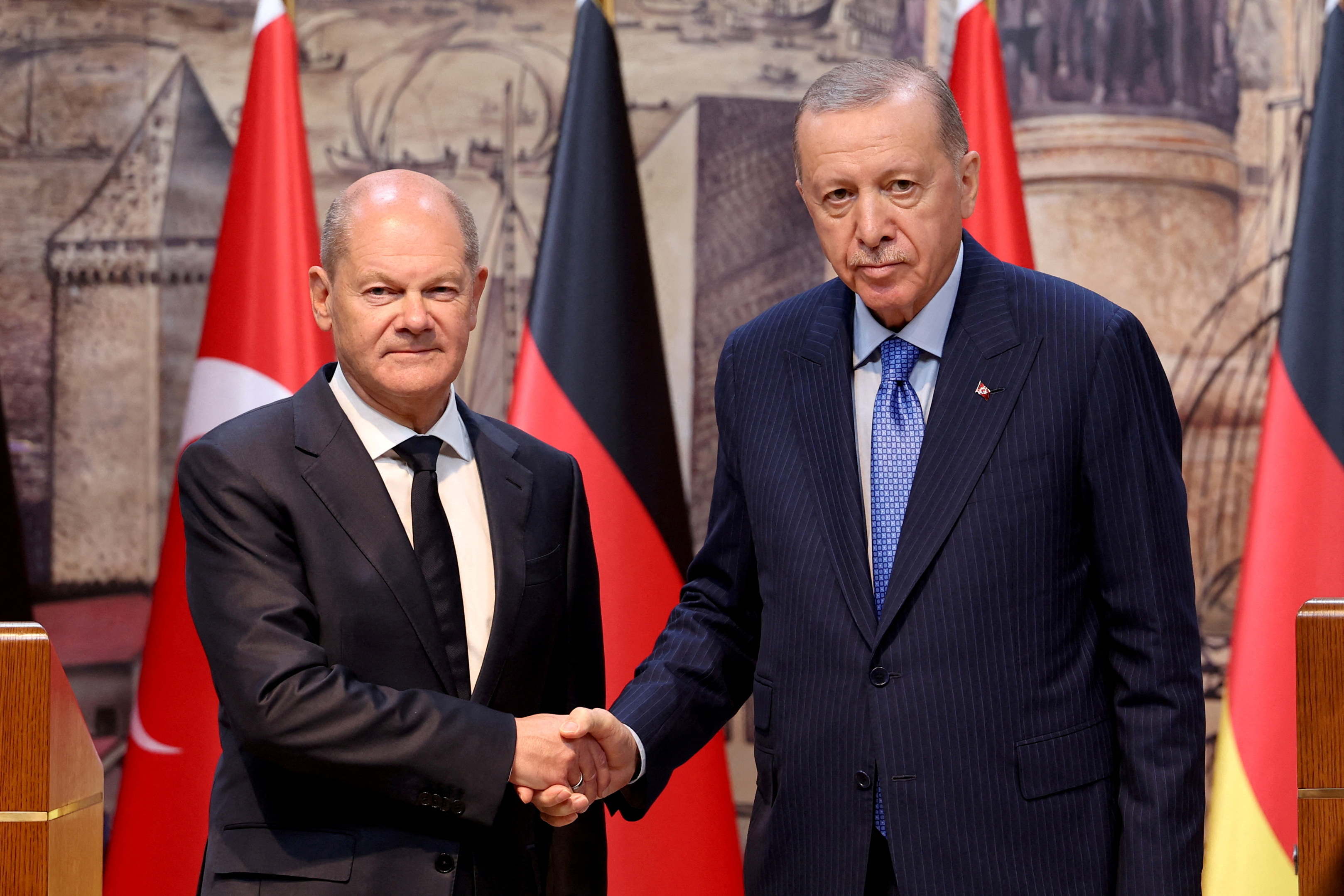 German Chancellor Olaf Scholz visits Turkey