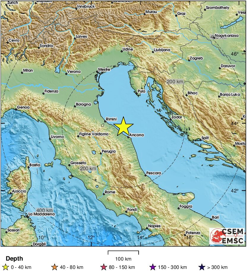 potres u jadranskom moru