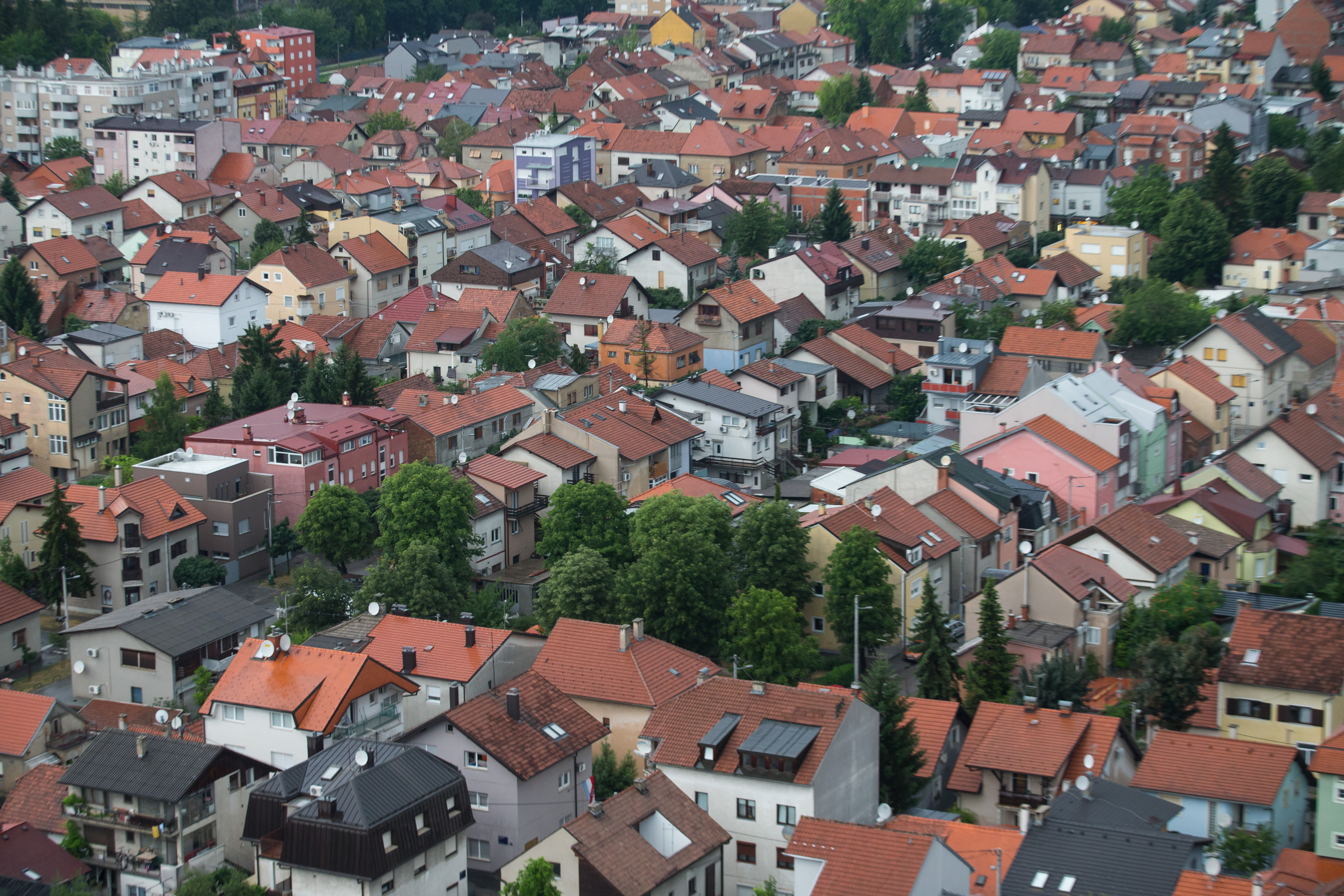 Panorama Zagreba s krovova