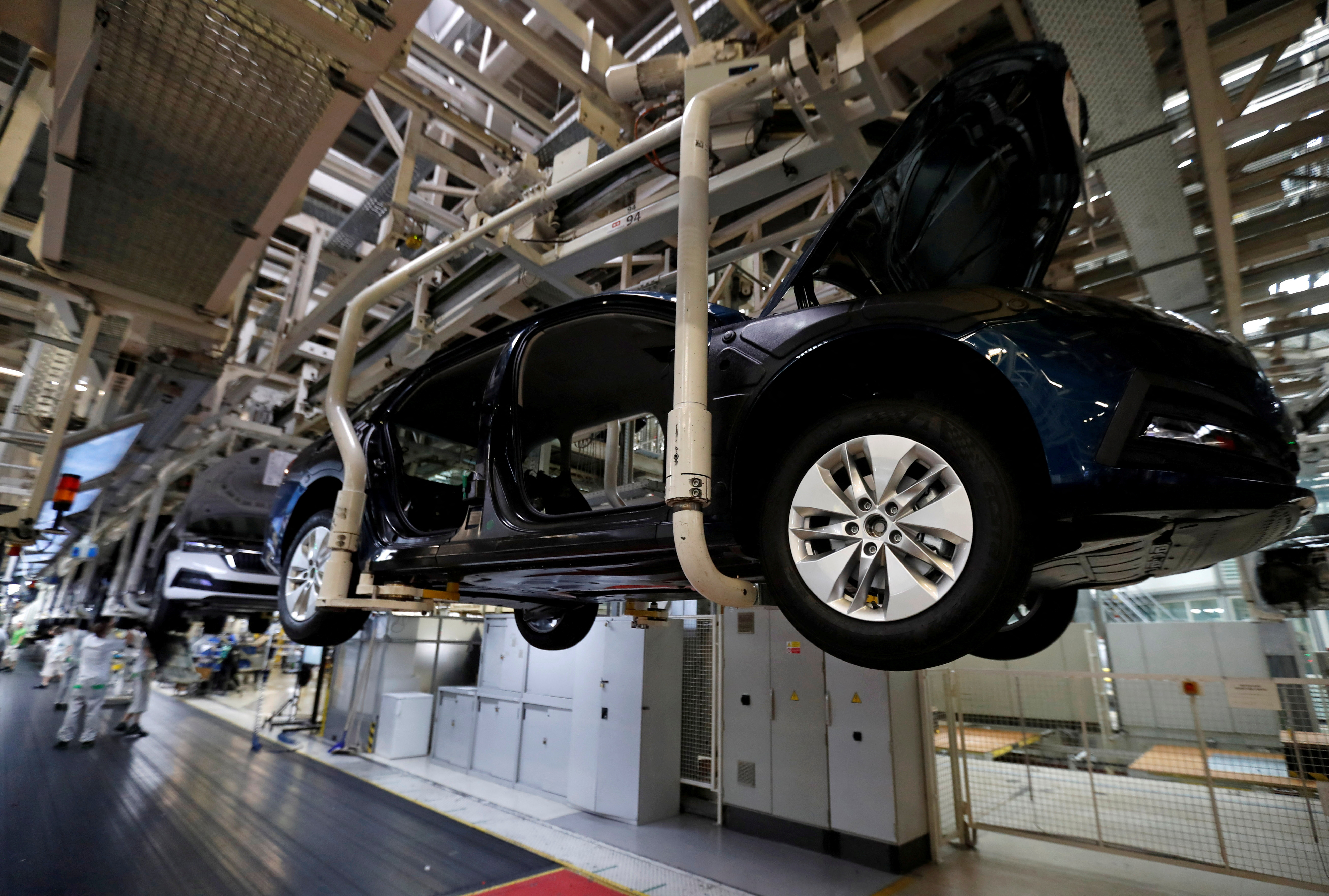 FILE PHOTO: Skoda Auto carmaker launches production of MEB battery systems in Mlada Boleslav