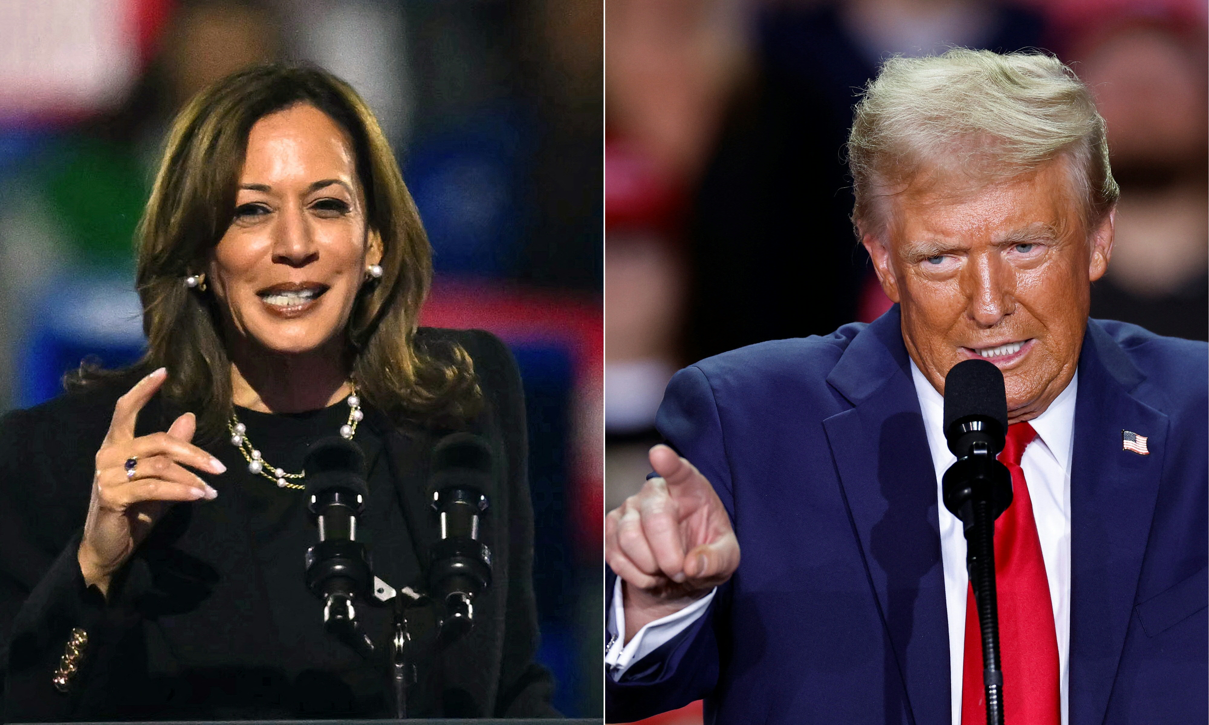 Kamala Harris, Donald Trump