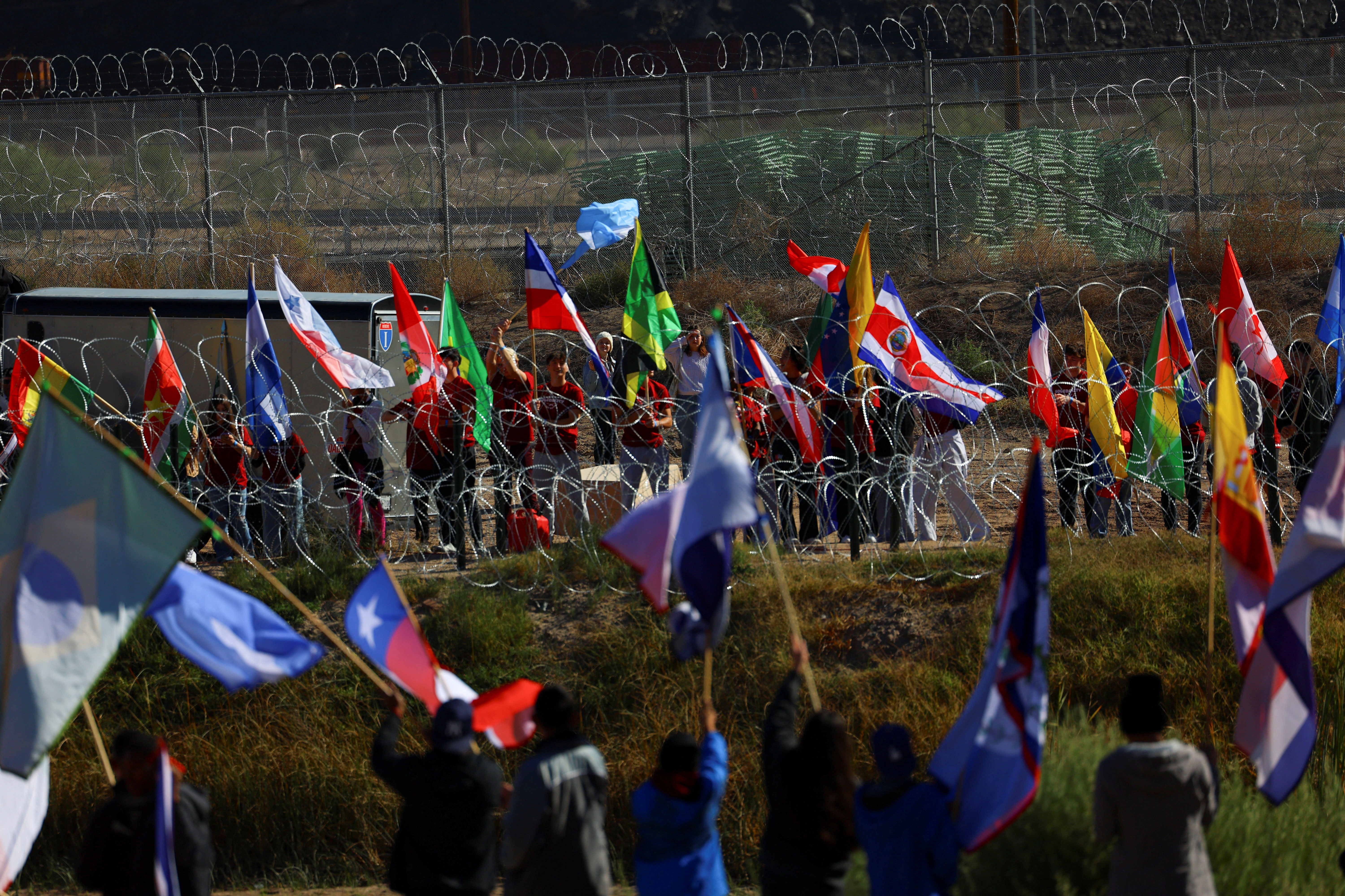 Binational Mass in memory of migrants who died during their journey to the U.S., at the Mexico-U.S. border
