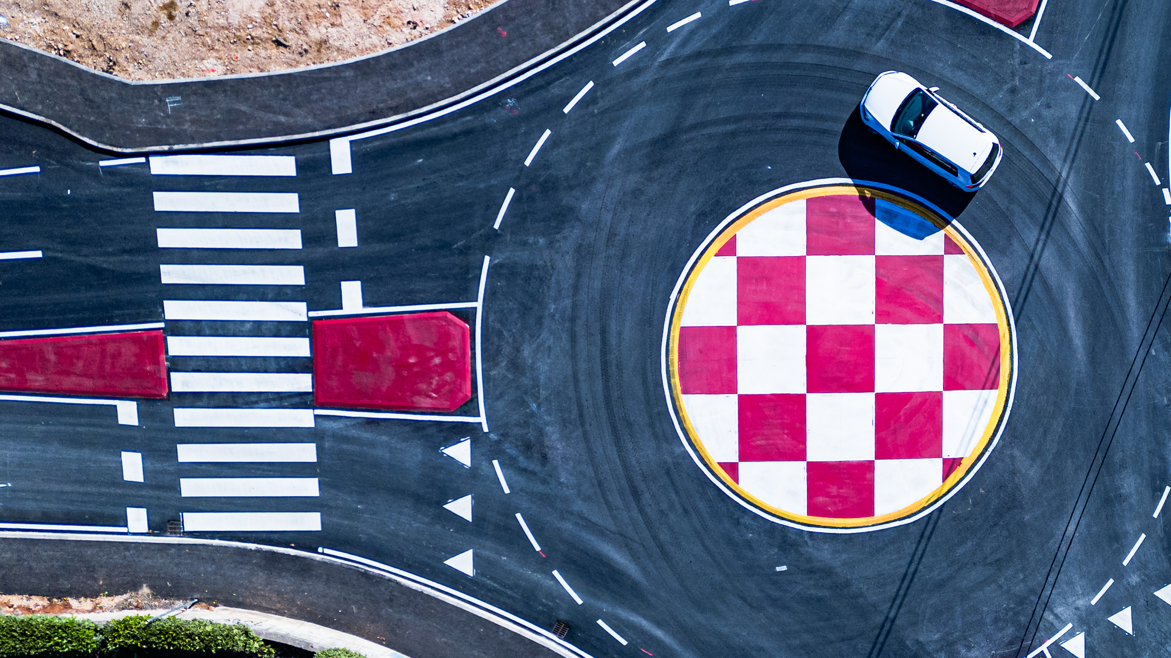 kružni tok, šahovnica