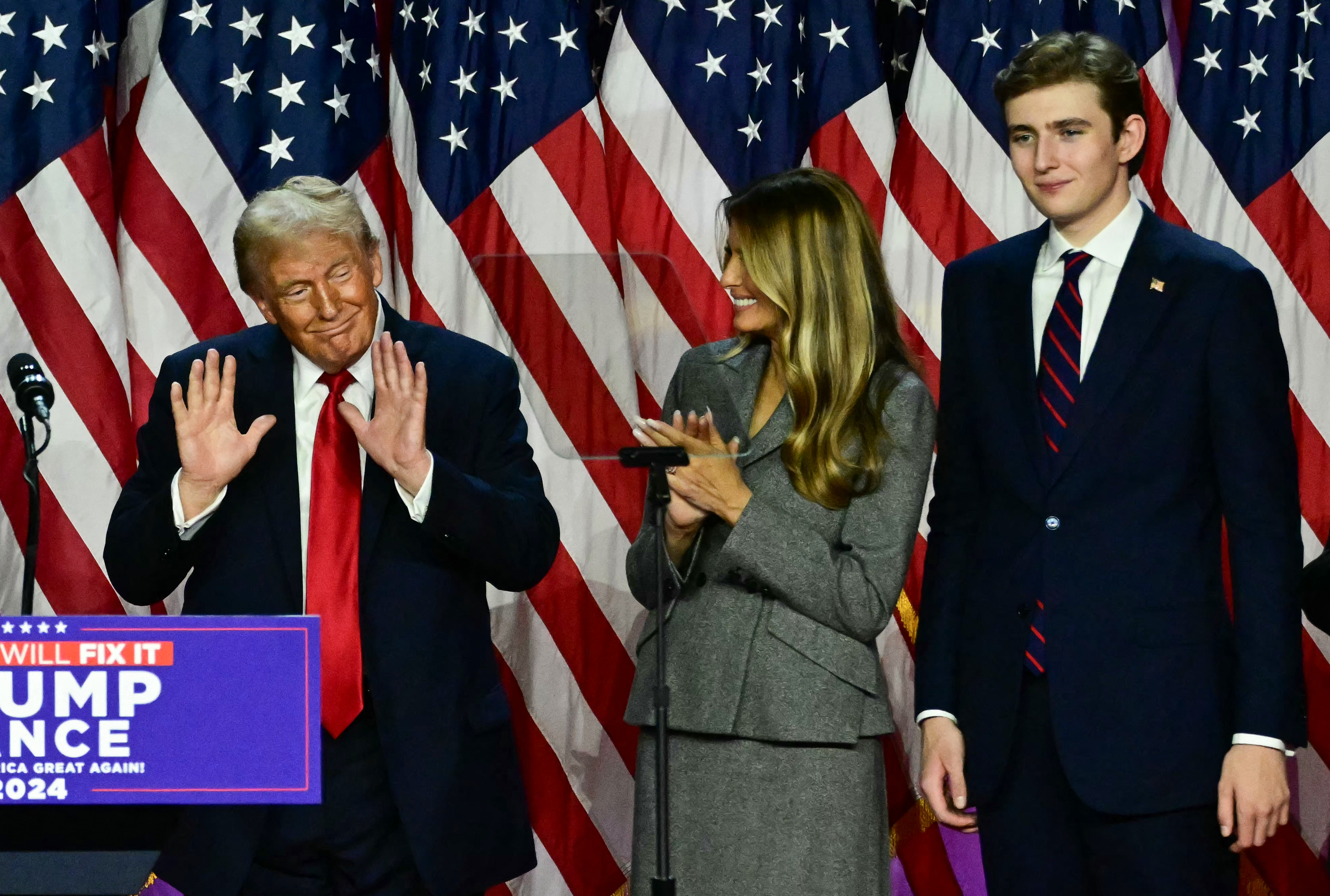 donald trump, melania trump, barron trump
