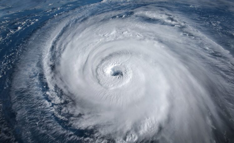 Super Typhoon, Tropical Storm,,Cyclone,,Hurricane,,Tornado,,Over,Ocean.,Weather