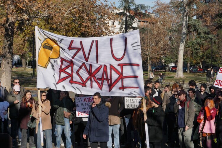 prosvjed studenata beograd, novi sad