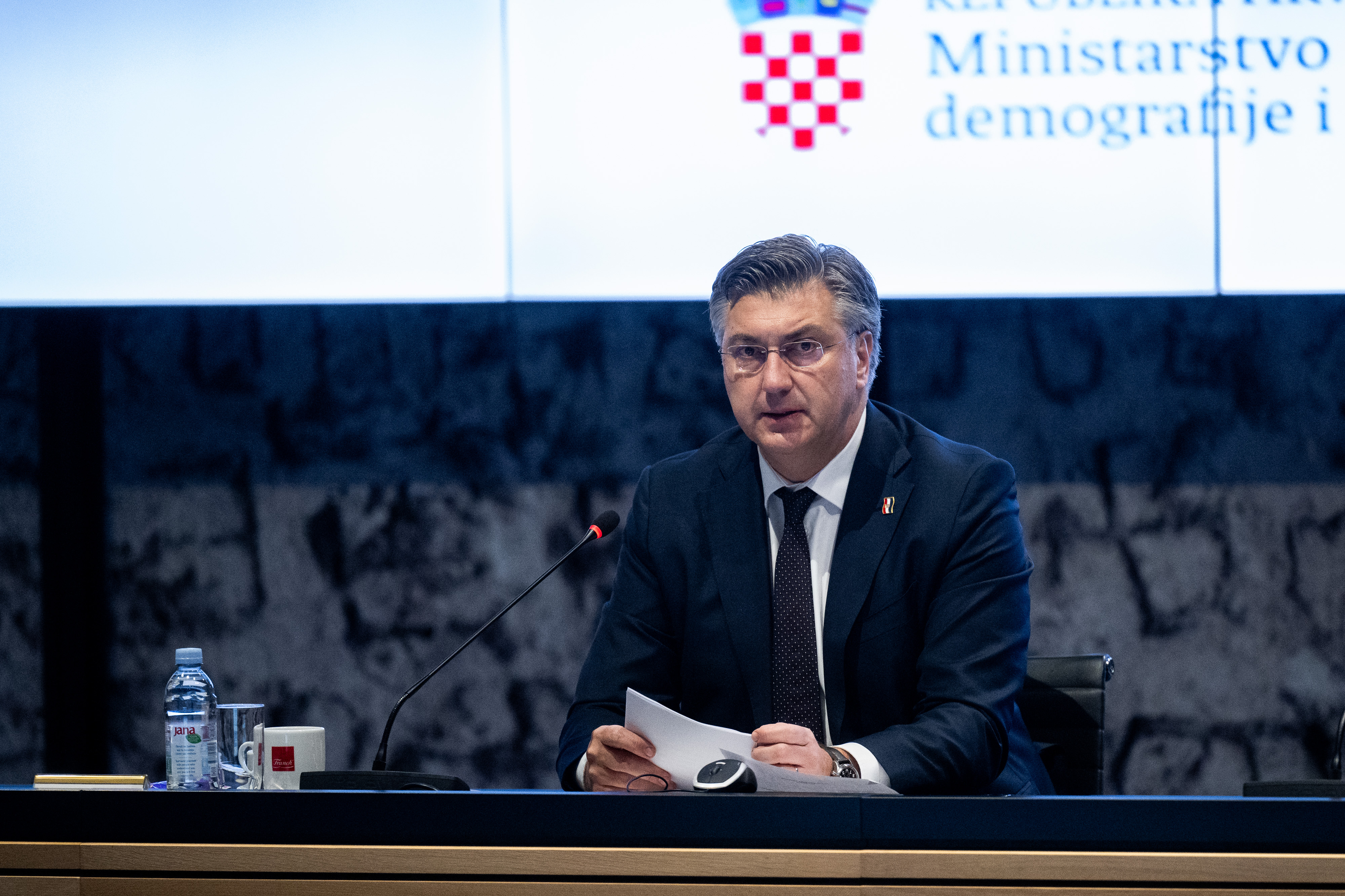 Zagreb: Predsjednik Vlade Andrej Plenković predstavio prvi paket demografskih mjera na Vijeću za demografsku revitalizaciju