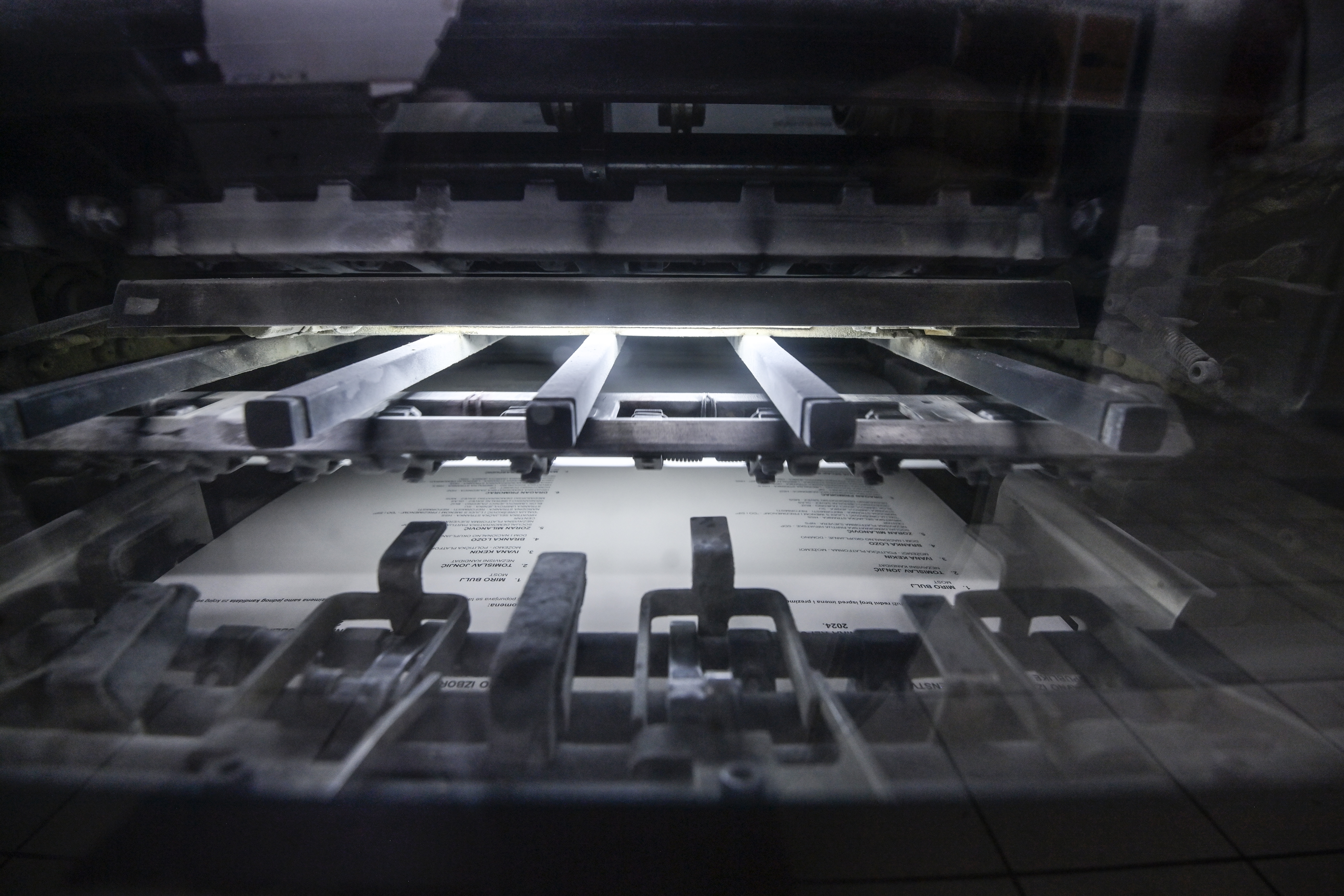 Zagreb: Proces tiskanja listića za predsjedničke izbore 2024. godine u tiskari Narodnih novina